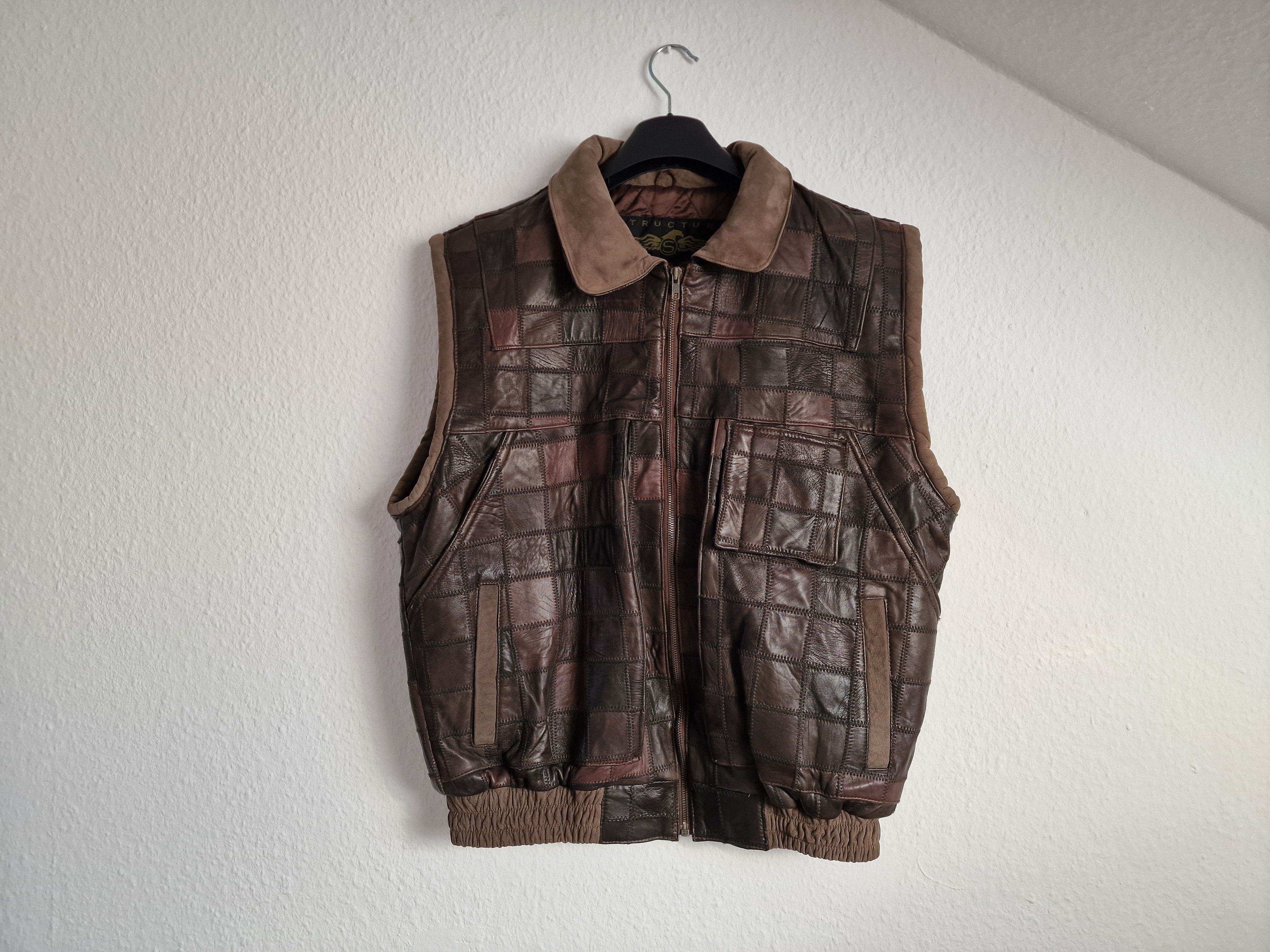 Genuine Leather × Vintage Genuine Leather Vintage Vest bomber deep front pockets Size US S / EU 44-46 / 1 - 1 Thumbnail