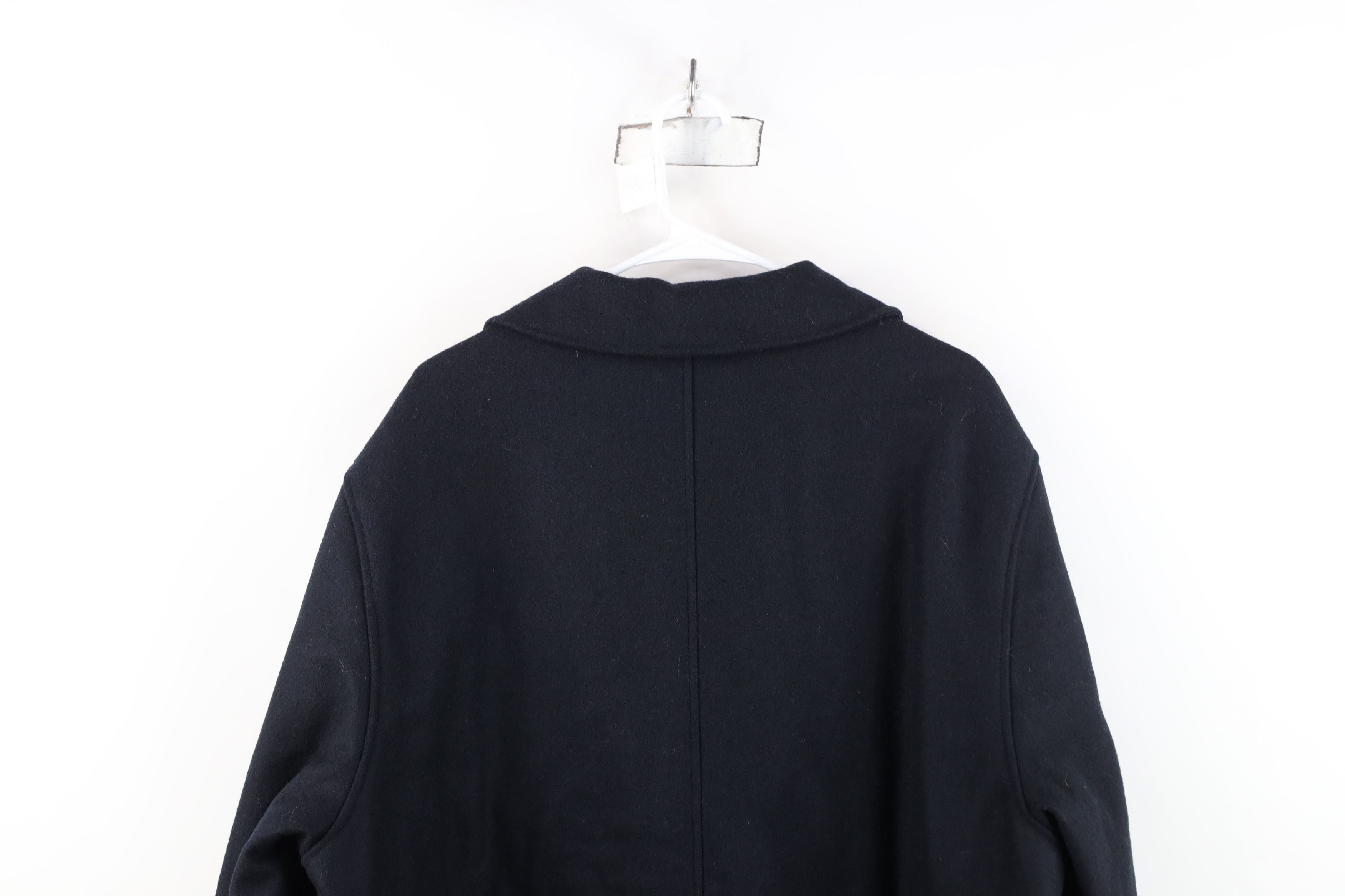 Eddie Bauer Vintage Eddie Bauer Double Breasted Wool Peacoat Navy Blue Size US XL / EU 56 / 4 - 14 Thumbnail