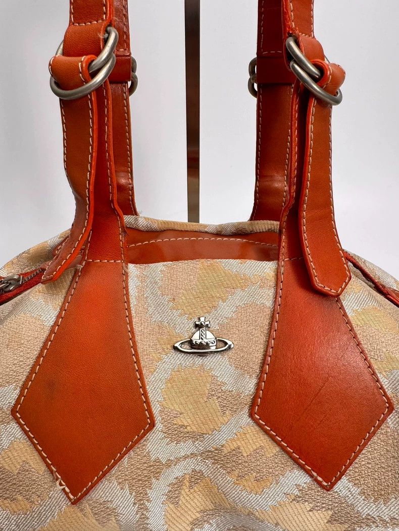 Vivienne Westwood Vivienne Westwood Champagne gold pirate wavy Boston bag Size ONE SIZE - 3 Thumbnail