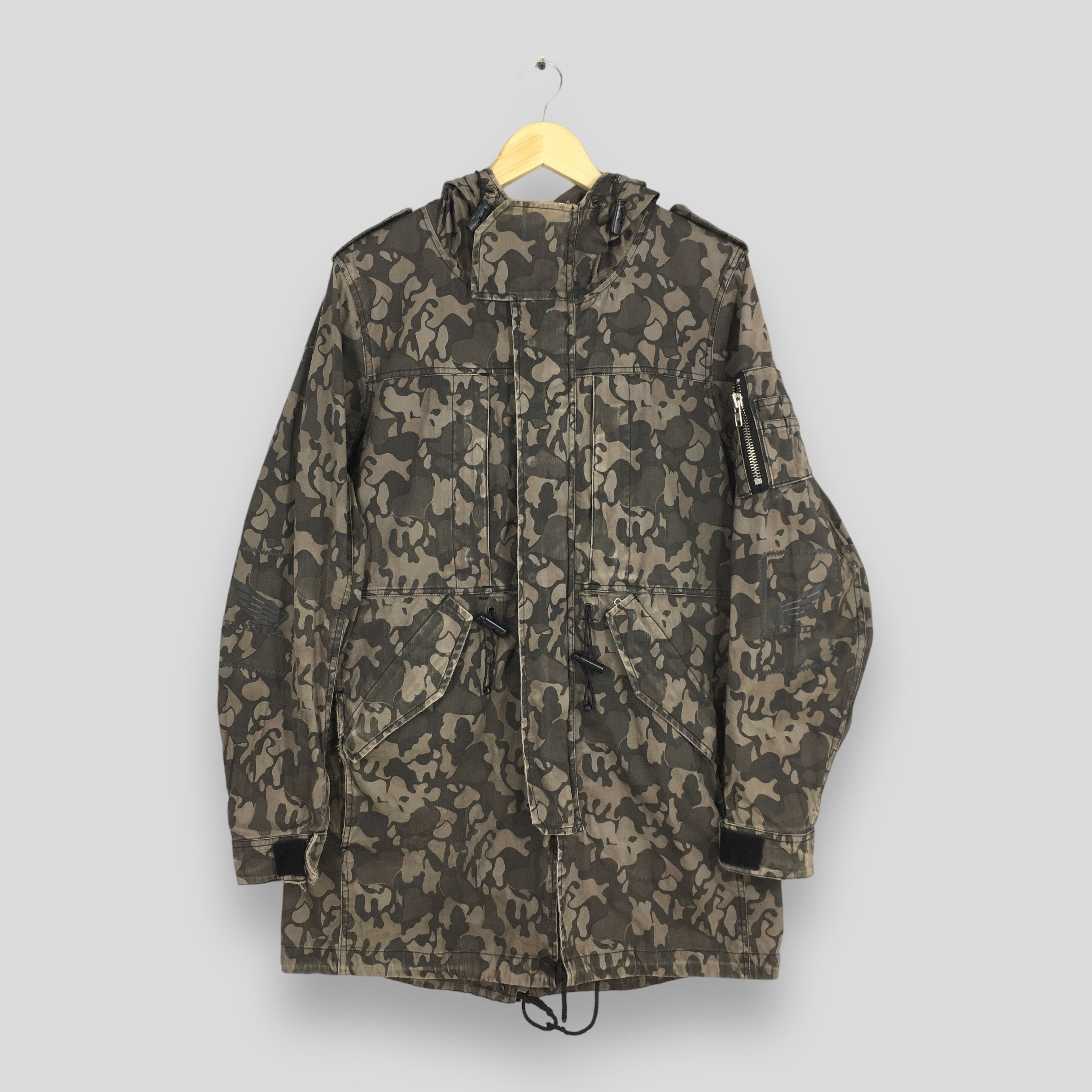 Honda 90's Honda Racing Car Camouflage Hoodie Jacket Large Size US L / EU 52-54 / 3 - 1 Thumbnail
