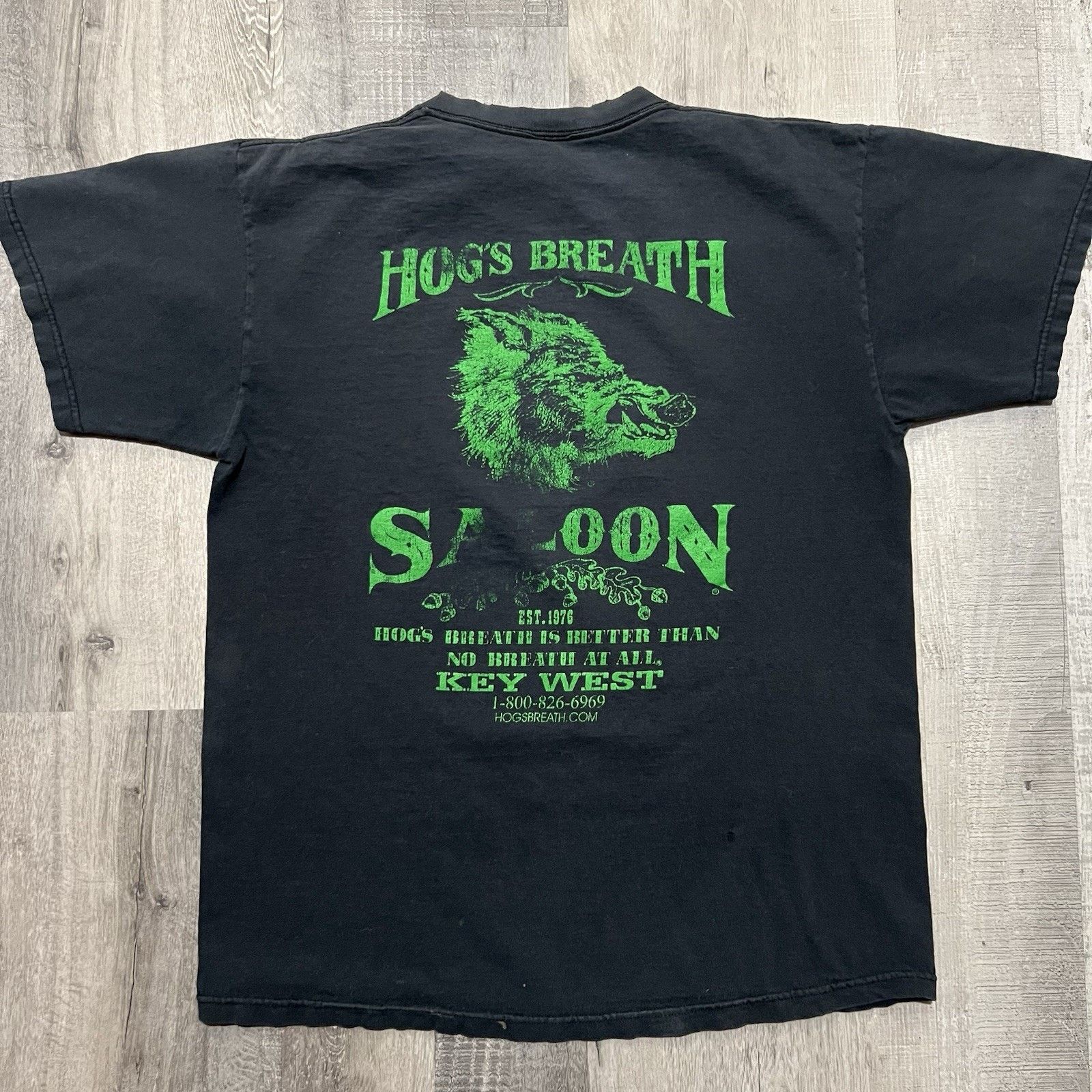 Comfort Colors VTG Hogs Breath Saloon Biker Bar Motorcycle T Shirt 90s Y2K Size US L / EU 52-54 / 3 - 2 Thumbnail