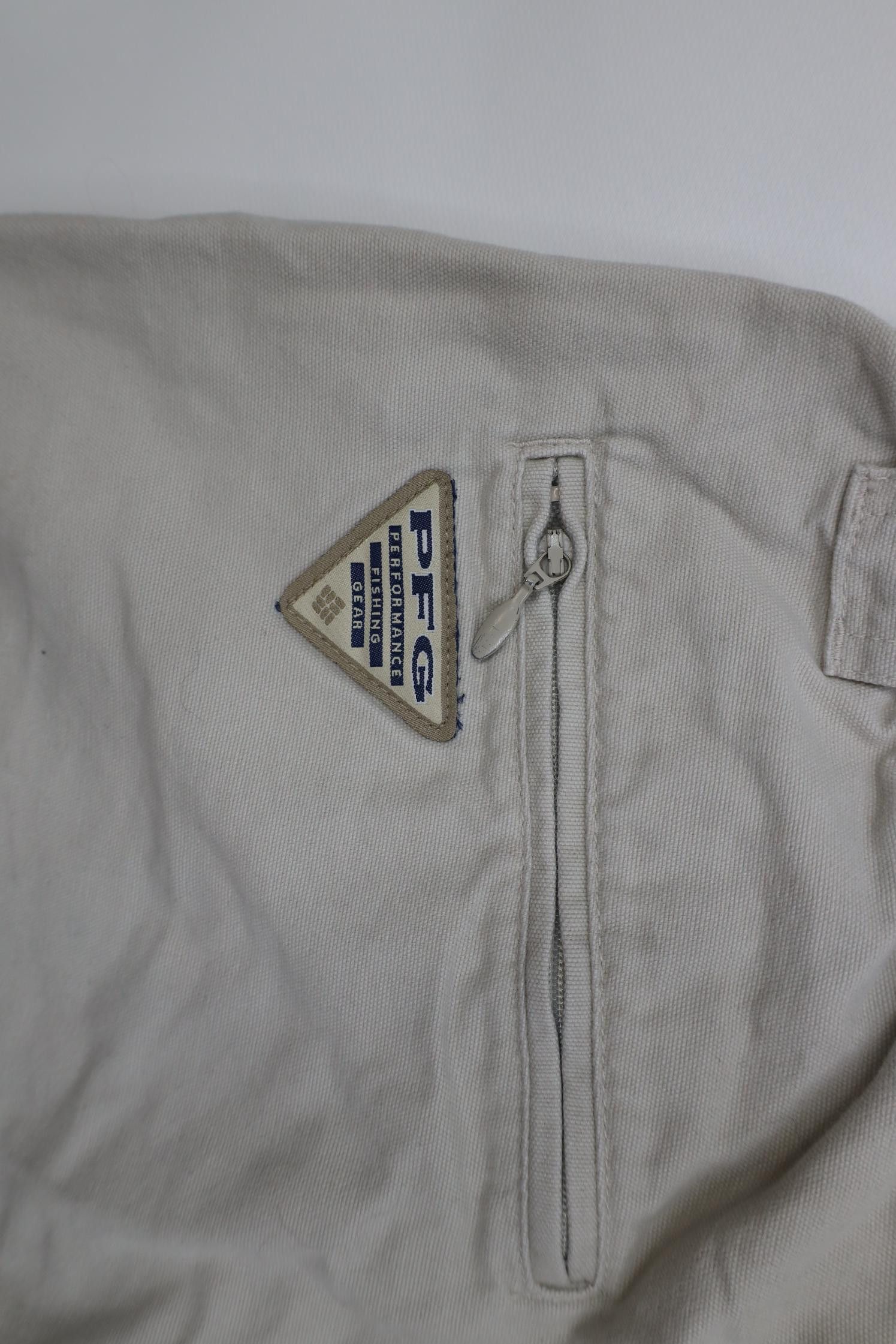 Columbia Vintage 90s Y2K Columbia Above Knee Cargo Shorts Stone Size 33" - 13 Thumbnail