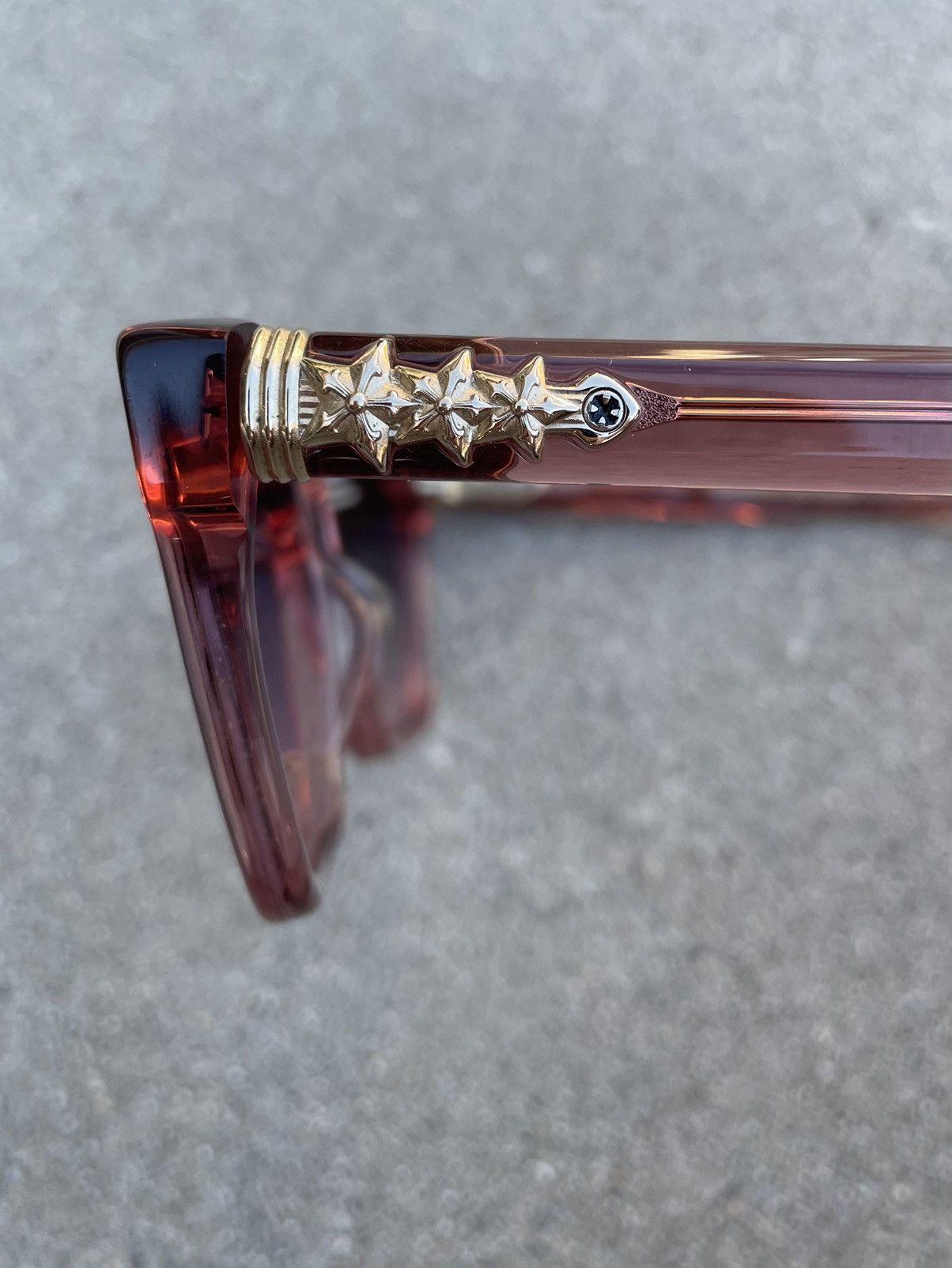 Chrome Hearts Chrome Hearts Clitterati Glasses Pink Size ONE SIZE - 3 Thumbnail