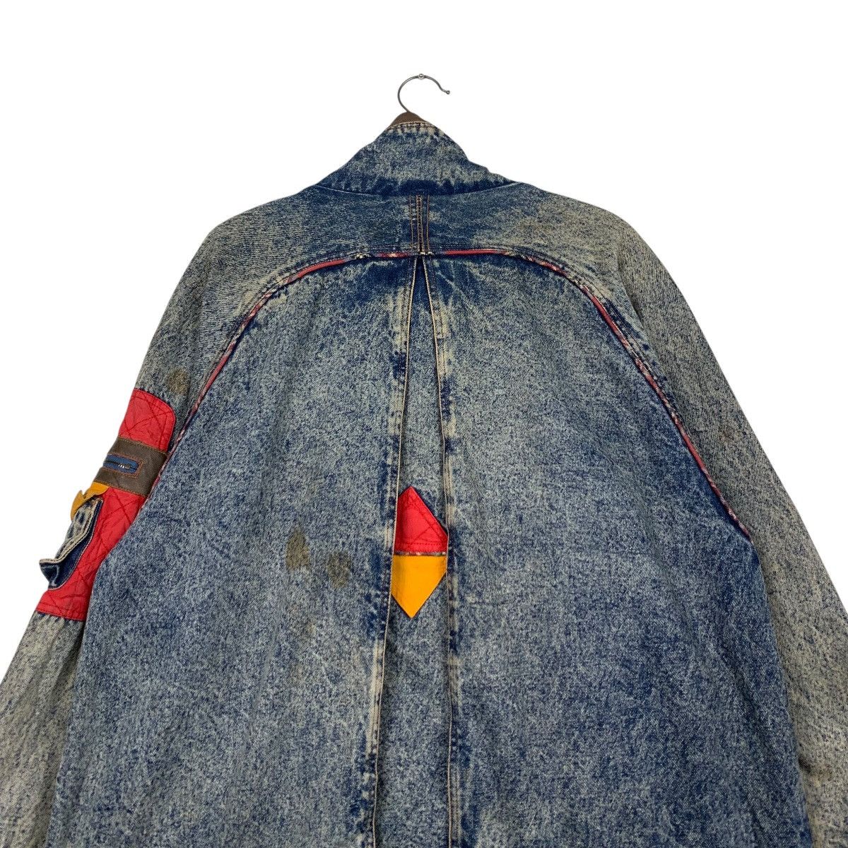 Vintage CURRENT SEEN Tartan Lined Stone Wash Denim Jacket #2175-C96 Size US XXL / EU 58 / 5 - 17 Thumbnail