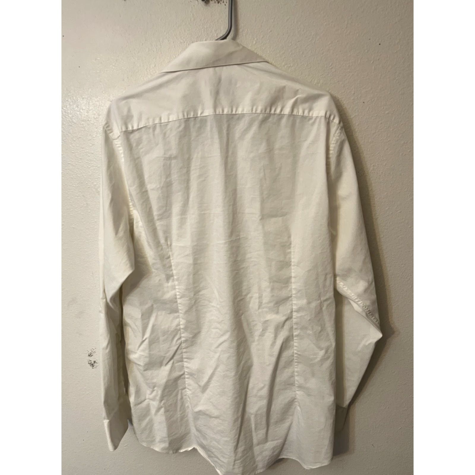Kenneth Cole Kenneth Cole Shirt Mens L Solid White Slim Fit Button-Up Size US L / EU 52-54 / 3 - 2 Thumbnail