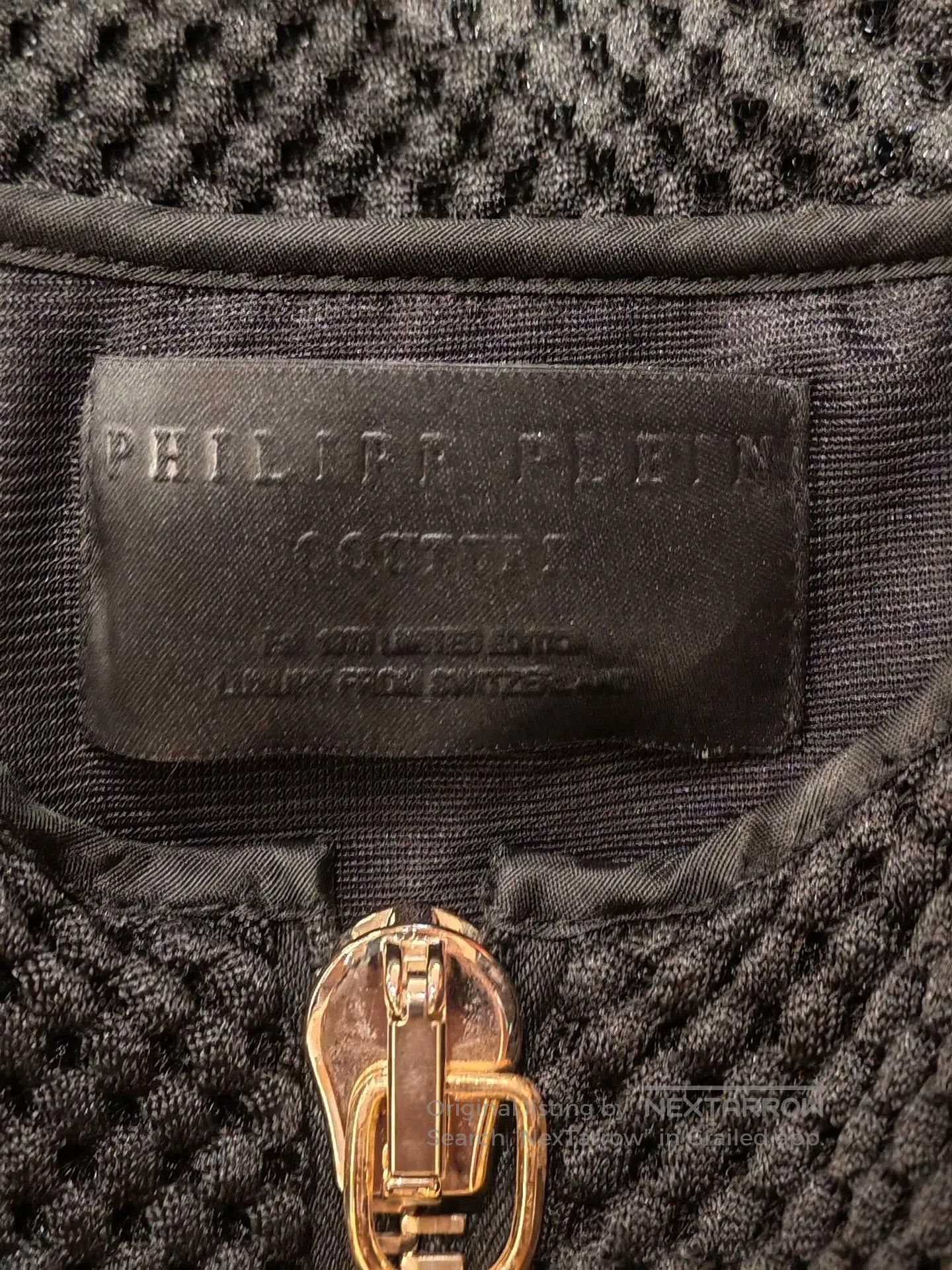 Philipp Plein Philipp Plein Black Honeycomb Texture Dress. Size M / US 6-8 / IT 42-44 - 4 Thumbnail