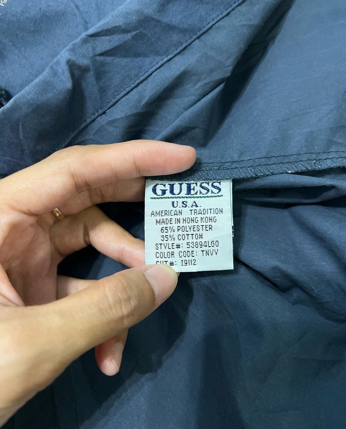 Guess Vintage 1990s Guess Pullover Jacket Size US M / EU 48-50 / 2 - 8 Thumbnail