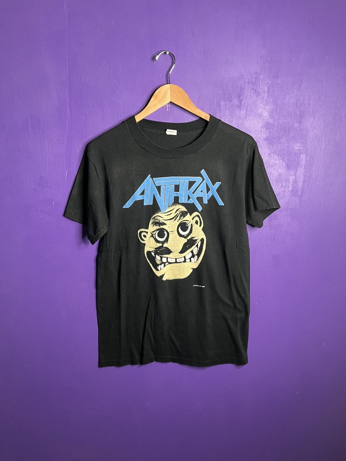 Band Tees × Vintage Vintage 1988 Anthrax NOT tour t-shirt Size US M / EU 48-50 / 2 - 1 Thumbnail