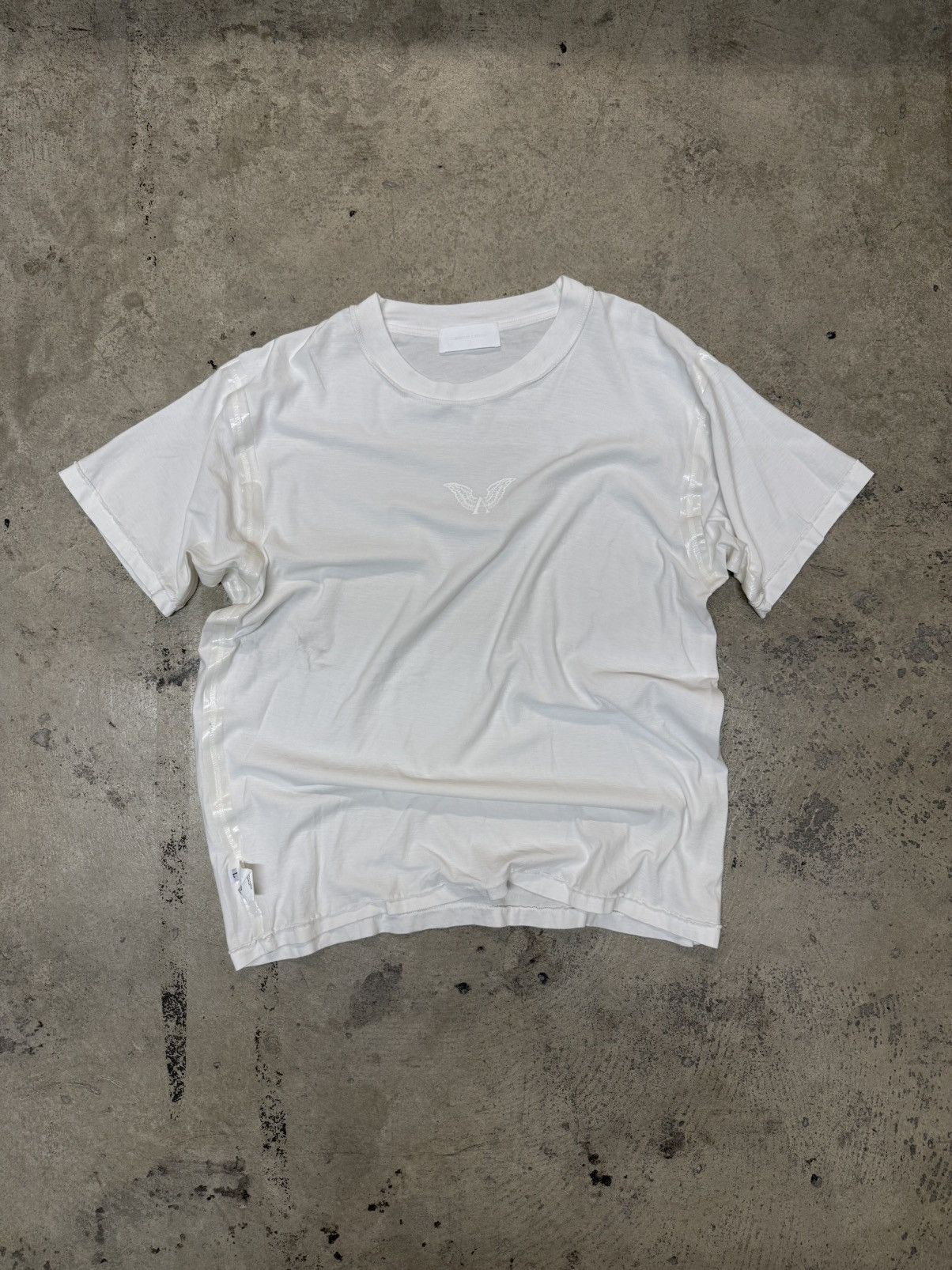 ALEXANDER DIGENOVA Alexander Digenova White Tape Seam Logo Tee Size US L / EU 52-54 / 3 - 1 Preview
