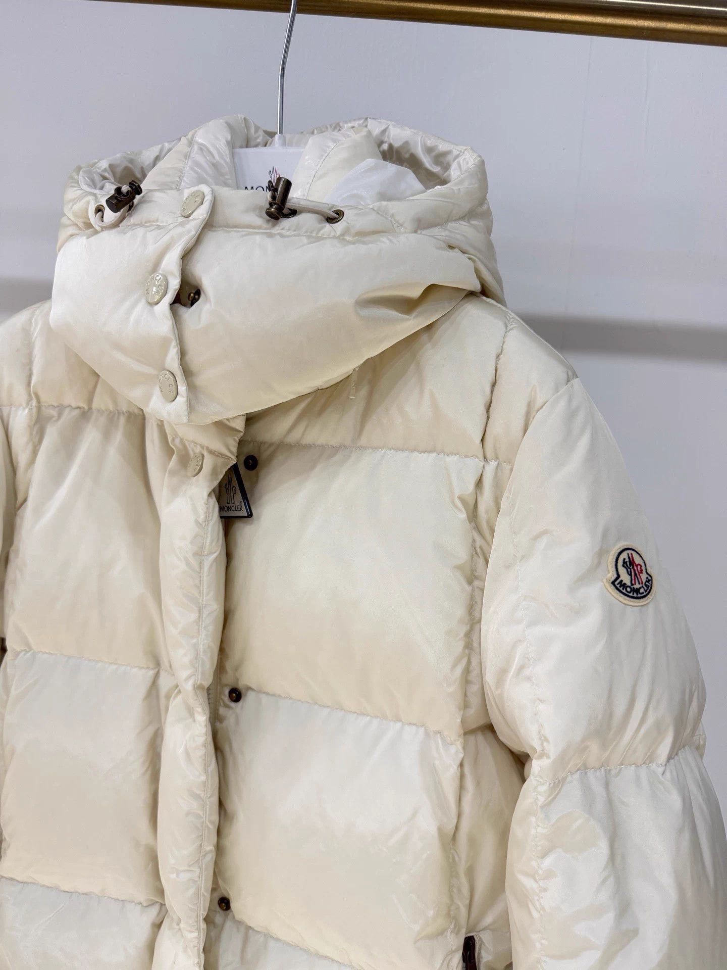 Moncler Moncler New White Chalk Long Down Coat Size S / US 4 / IT 40 - 2 Thumbnail