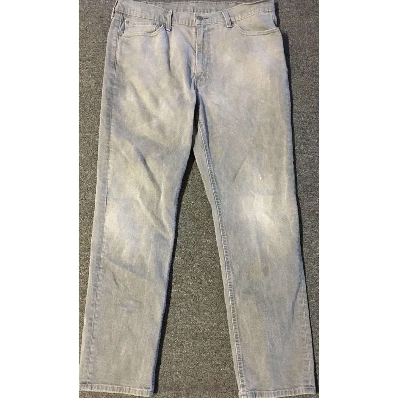 Levi's Levi’s Jeans 541 Athletic Fit 38/32 Grey Faded Vintage 90s Mens Casual Denim Five Pocket Biker Grunge Western USA Fashion Size US 38 / EU 54 - 5 Thumbnail