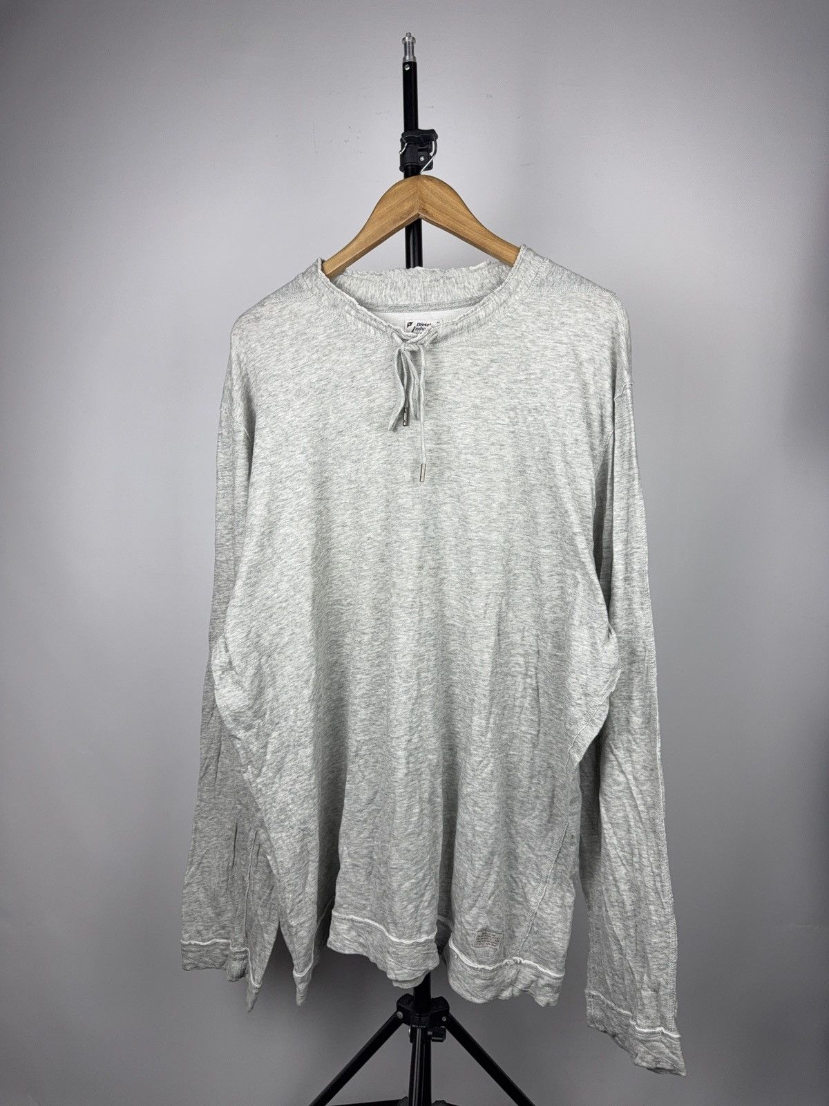 Diesel Luxury Vintage Diesel Industry Raw Neck Long Sleeve Shirt Size US XXL / EU 58 / 5 - 1 Thumbnail