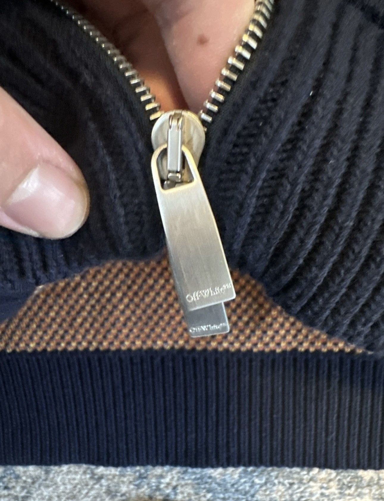 Off-White Crystal Embellished Moon Phase Kit Wool Hooded Zip Up Sweat Size US XL / EU 56 / 4 - 7 Thumbnail