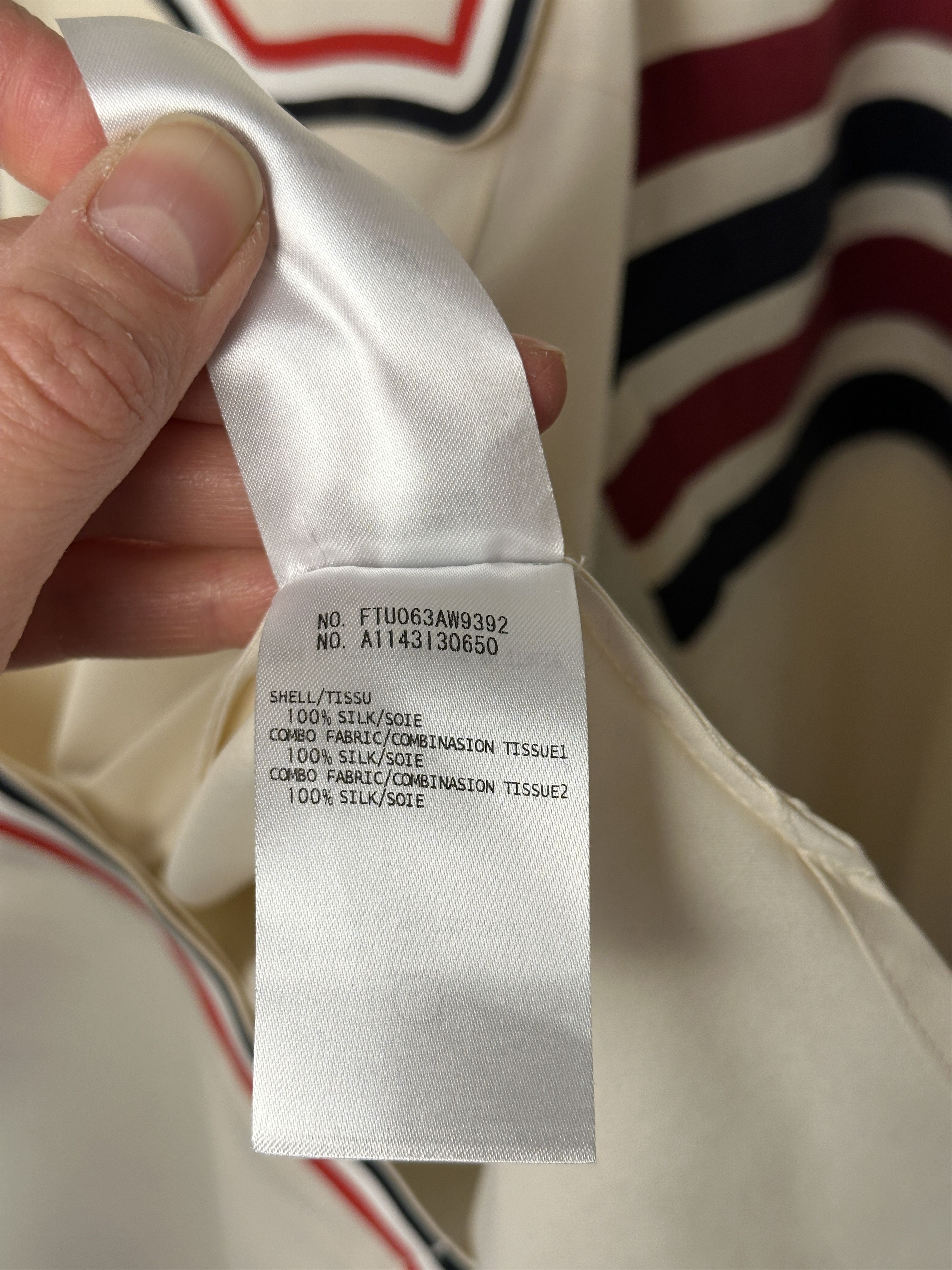 Thom Browne Thom Browne Classic Four-Bar Silk Shirt 3 Size Size S / US 4 / IT 40 - 9 Thumbnail