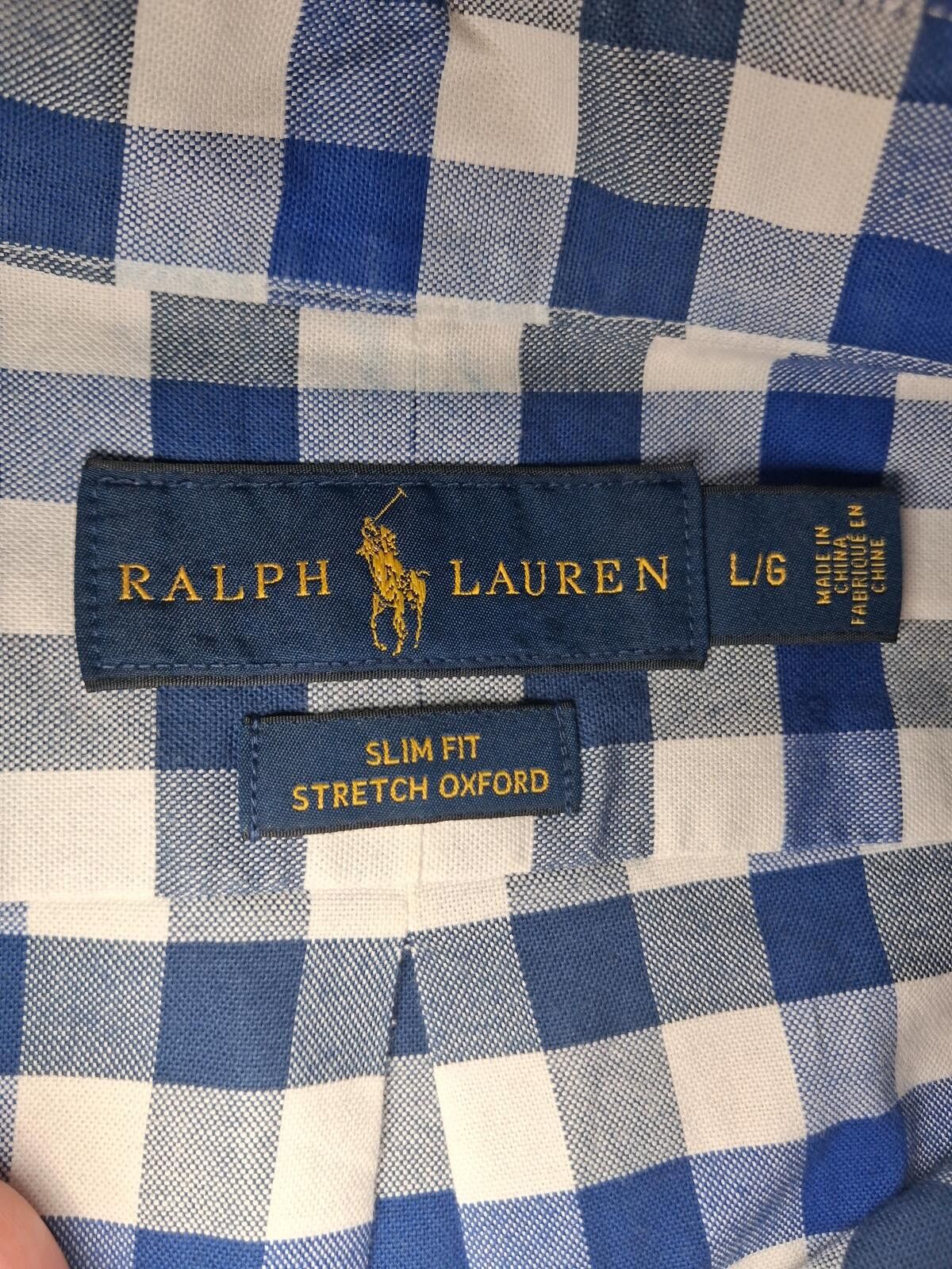 Polo Ralph Lauren Polo Ralph Lauren Button Up Shirt Large Blue Check Cotton Size US L / EU 52-54 / 3 - 2 Thumbnail