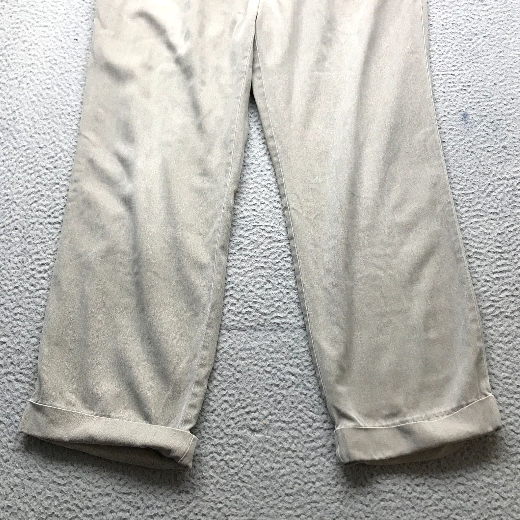 Tommy Bahama Tommy Bahama Silk Cotton Tapered Twill Pants Mens 36x34 Pockets Pleated Tan Pants Mens Regular Tan 36 Inseam 27 Pockets Logo Casual Size US 36 / EU 52 - 6 Thumbnail