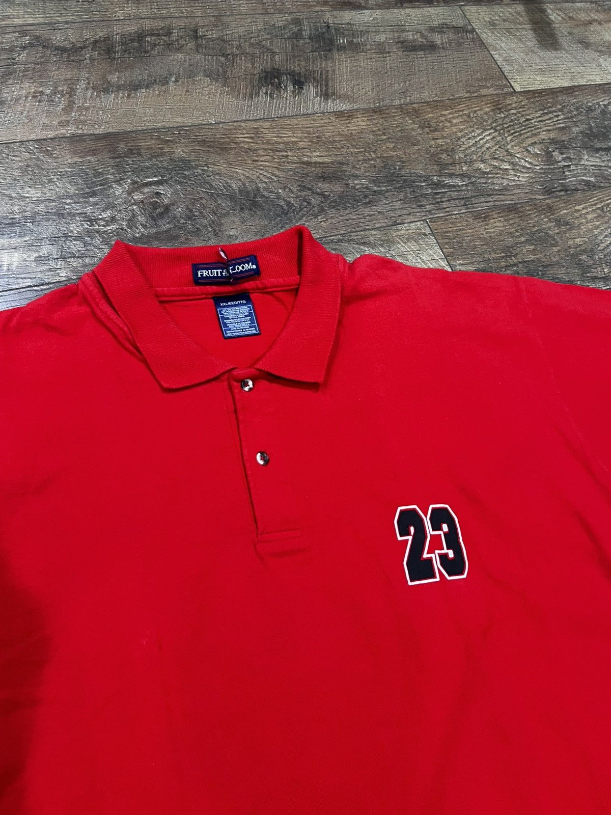 Jordan Brand VTG 90s Michael Jordan #23 Polo Shirt Red XXL Chicago Bulls Size US XXL / EU 58 / 5 - 2 Thumbnail