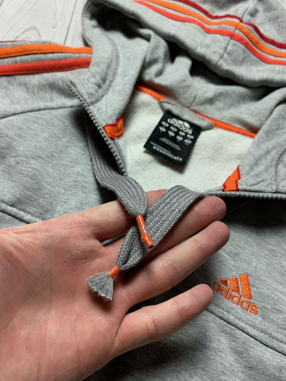 Adidas × Vintage Adidas essentials vintage zip hoodie performance Size S Size US S / EU 44-46 / 1 - 6 Thumbnail