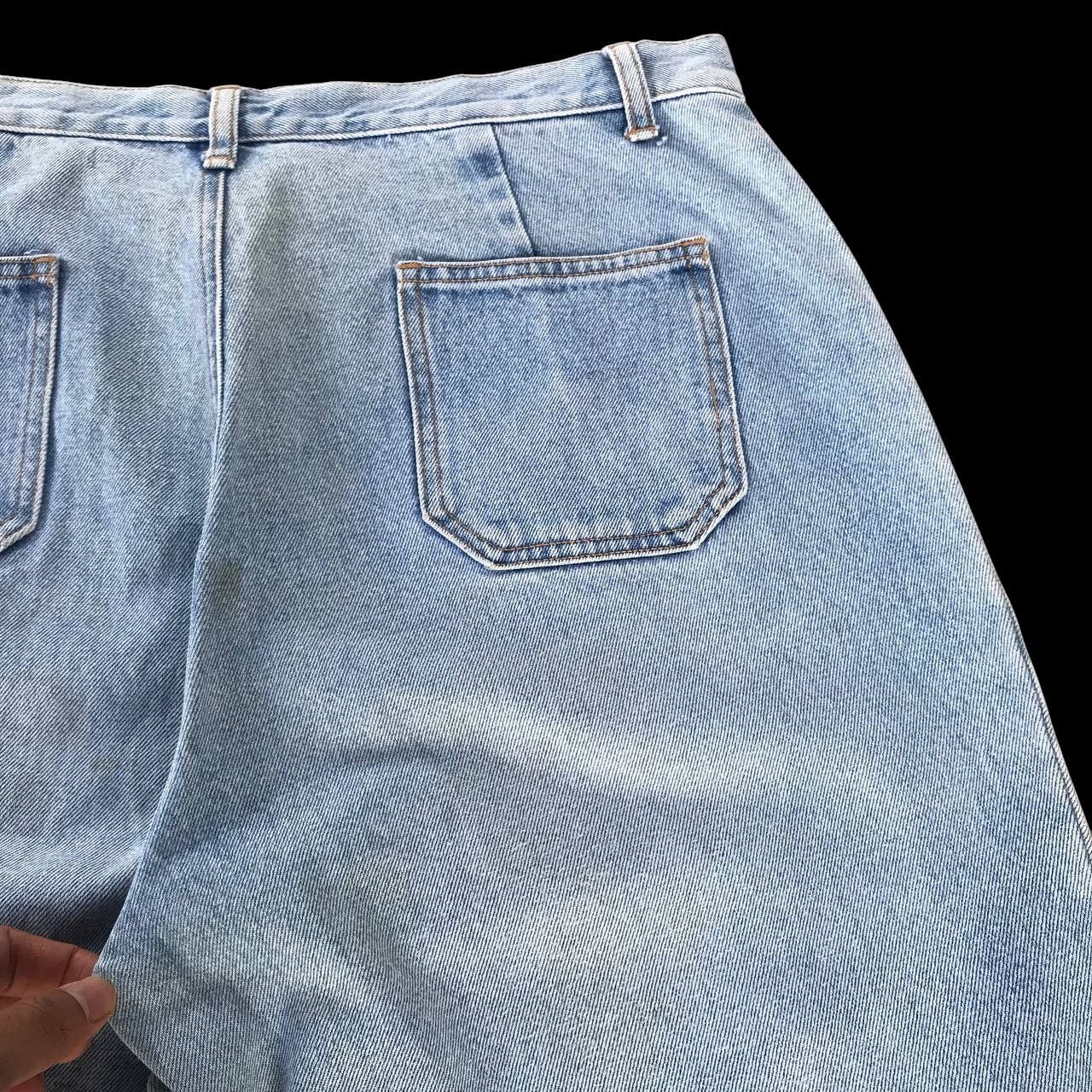 Japanese Brand × Tornado Mart × Vintage W34x30 FLARED JAPAN JOUER AUX ECHECS BUSH JEAN LIGHTWASH Size US 34 / EU 50 - 9 Thumbnail