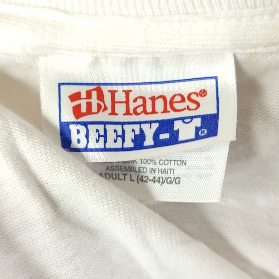 Hanes VINTAGE Hanes T Shirt Mens Size Large 90s Local 1944 Hawaii Dragon Hawaiian Short Sleeve Crew Neck Cotton White Graphic Print Size US L / EU 52-54 / 3 - 7 Thumbnail