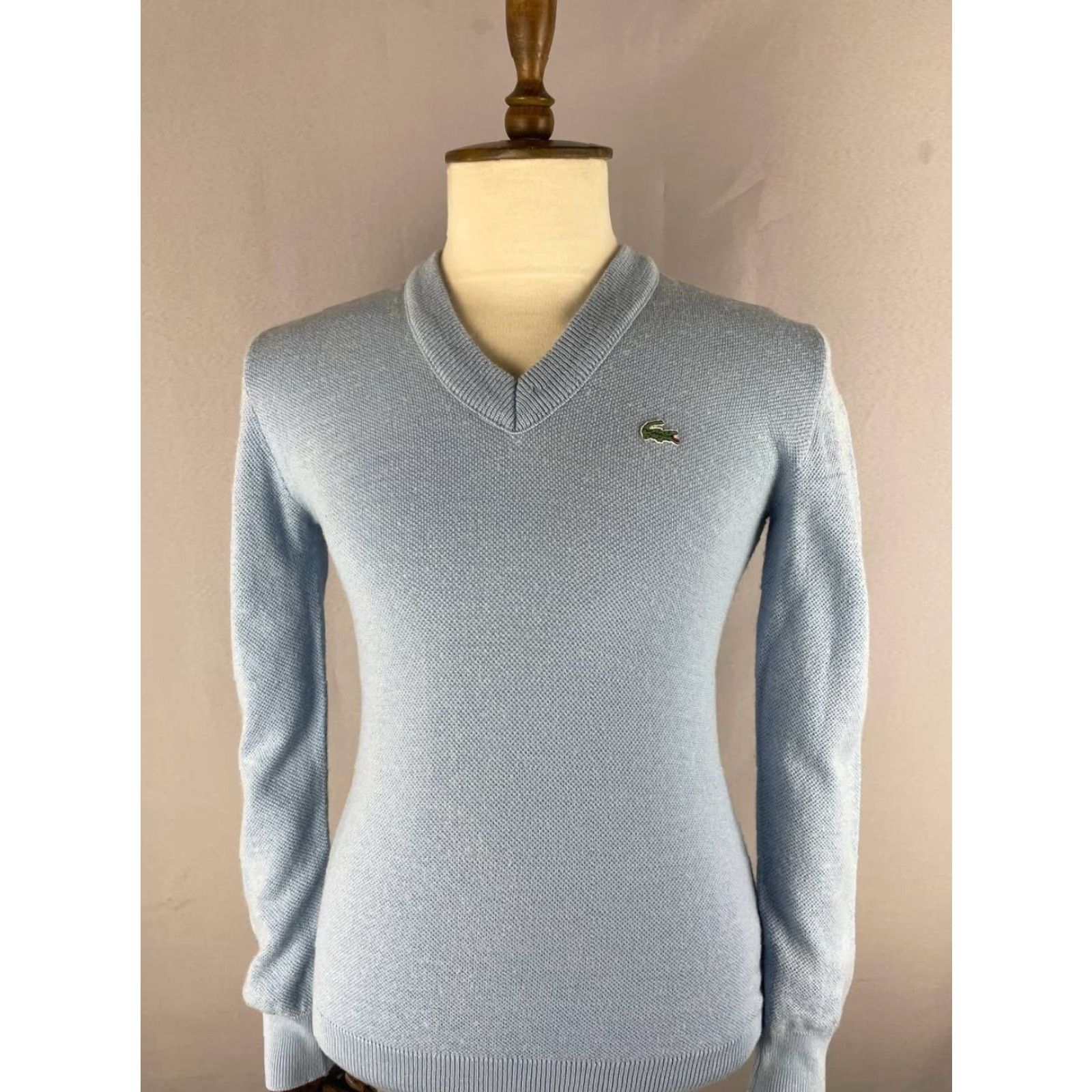 Lacoste Lacoste Mens Sweater Shirt? (Original title: Chemise Lacoste Mens Sweater Size S Blue Wool V-Neck Long Sleeve Pullover) Size US S / EU 44-46 / 1 - 4 Thumbnail