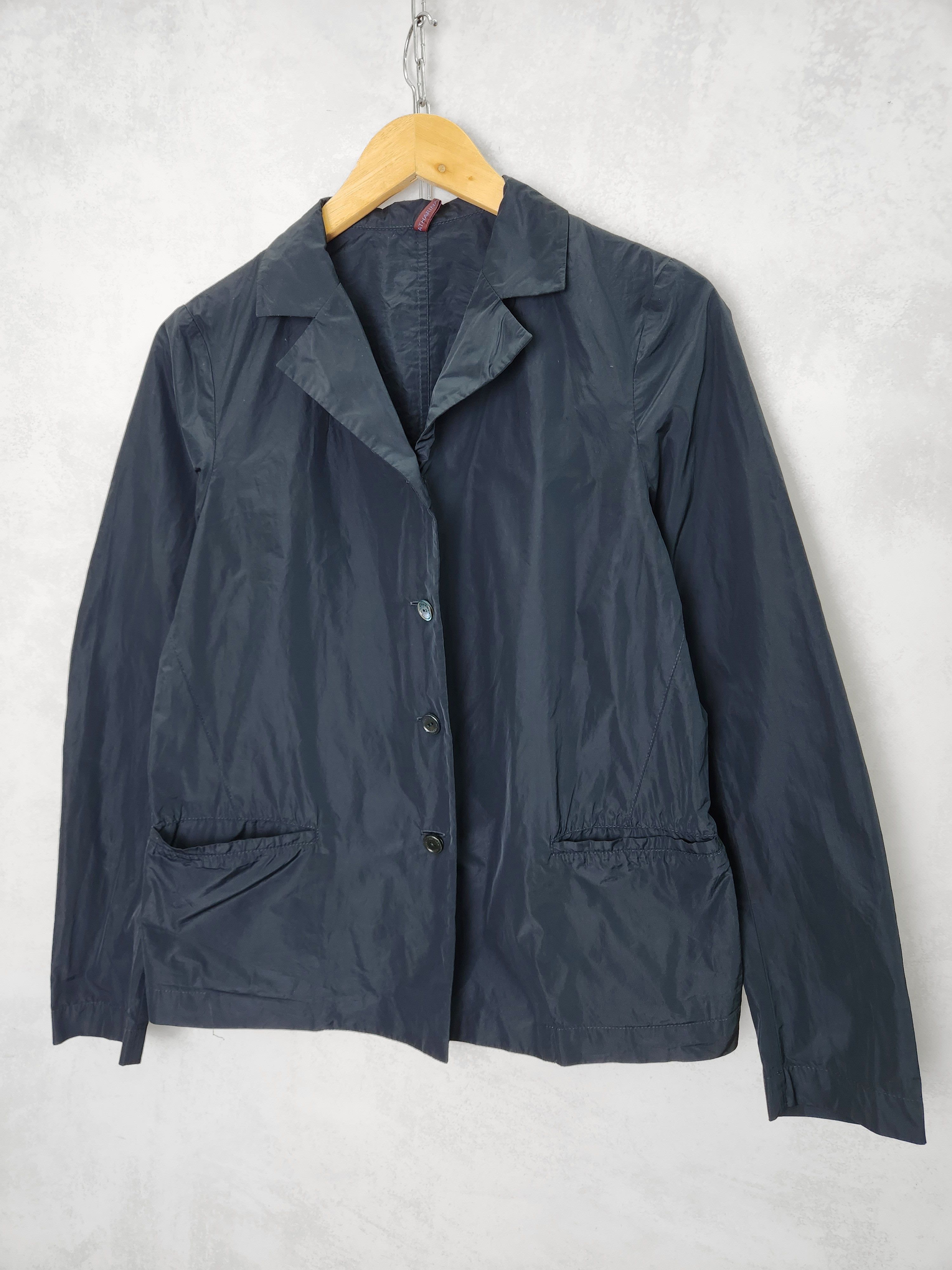 Other Katharina Hovman Nylon Buttons Up Shirt Blue Graphite Color Size M / US 6-8 / IT 42-44 - 1 Thumbnail