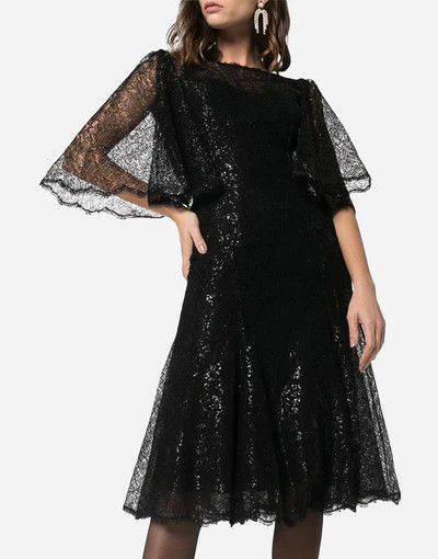 Dolce & Gabbana o1y0825 Midi Dress in Black Size XS / US 0-2 / IT 36-38 - 3 Thumbnail