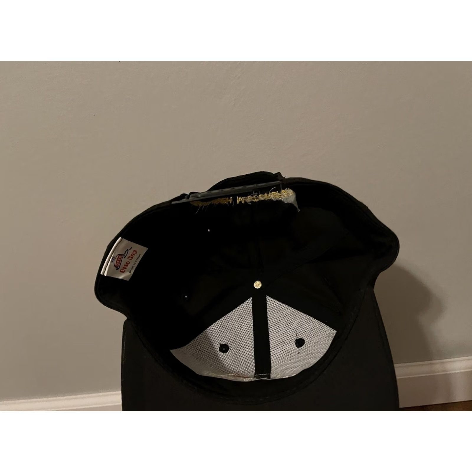 Vintage VINTAGE Tecumseh Motorsports Racing Karting Engines Black Snapback Hat Cap / Otto Men One Size Black Baseball Cap Cap Mens Size ONE SIZE - 4 Thumbnail