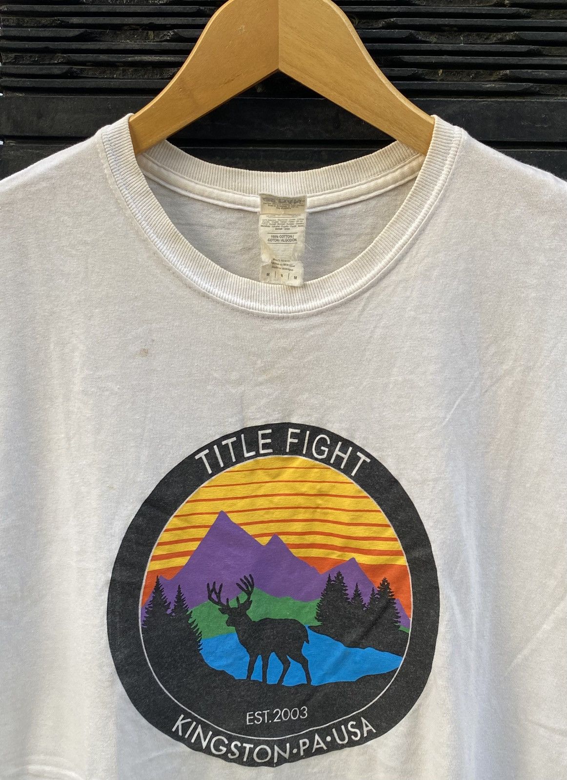 Band Tees Title fight "deer" t-shirt Size US M / EU 48-50 / 2 - 1 Thumbnail