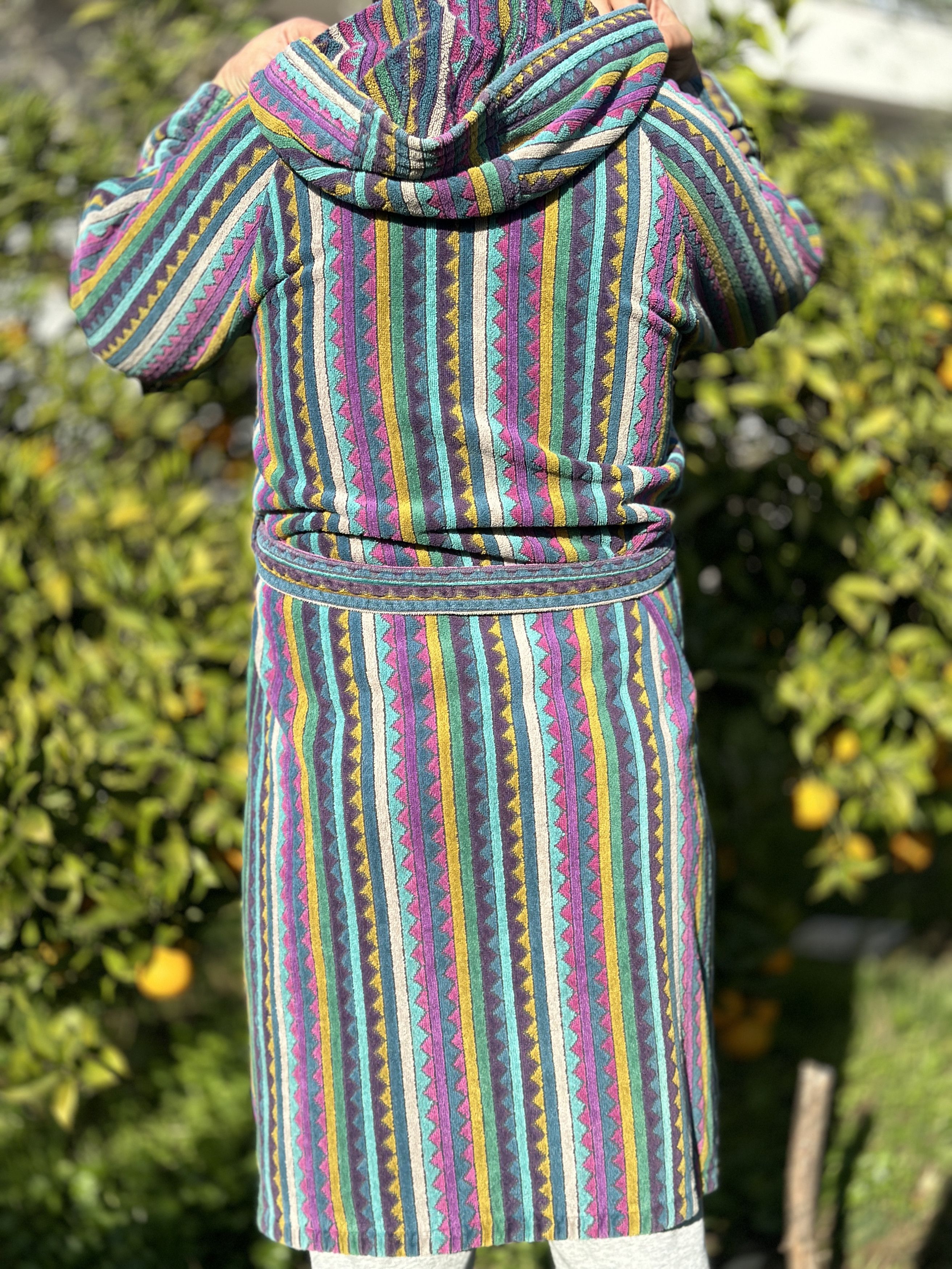 Missoni Missoni Hooded Belted Knit Robe Unisex Bathrobe Size S Size ONE SIZE - 7 Thumbnail