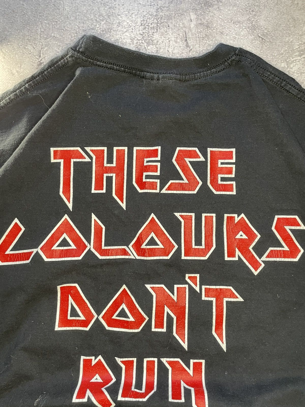 Band Tees Vintage 00s Iron Maiden ‘These Colours Don’t Run’ Band Tee Size US XL / EU 56 / 4 - 11 Thumbnail