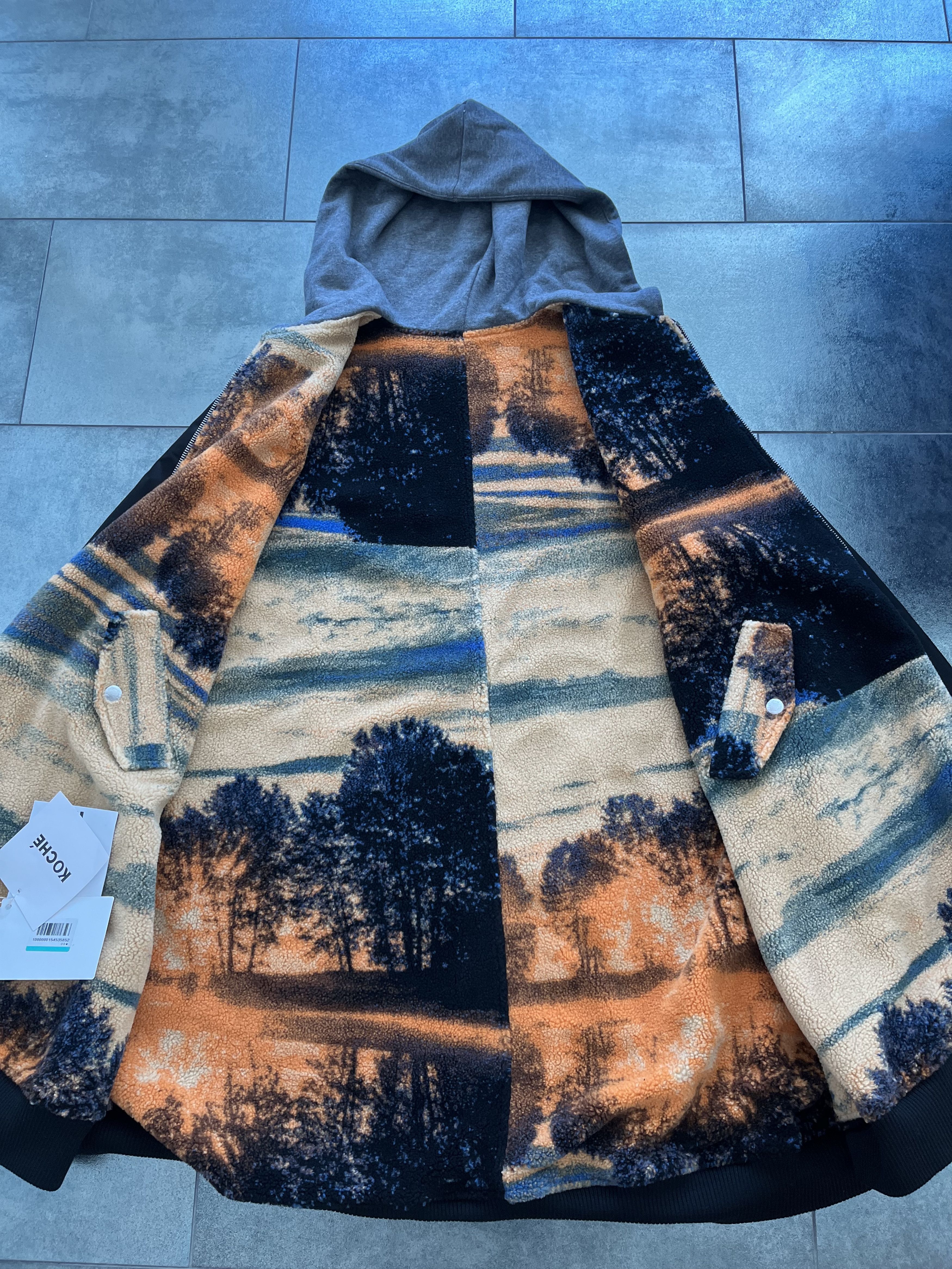 Other Paris Designer Koche Reversible Nylon Fleece Bomber Cape Size US M / EU 48-50 / 2 - 6 Thumbnail