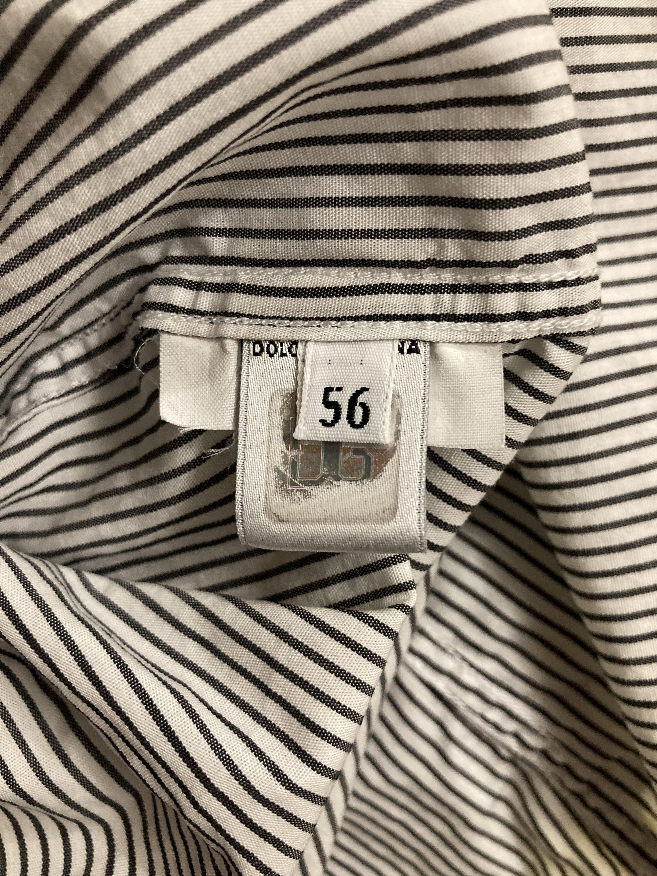 Dolce & Gabbana Vintage Dolce & Gabbana Designer Striped Cotton Shirt Size US L / EU 52-54 / 3 - 7 Thumbnail