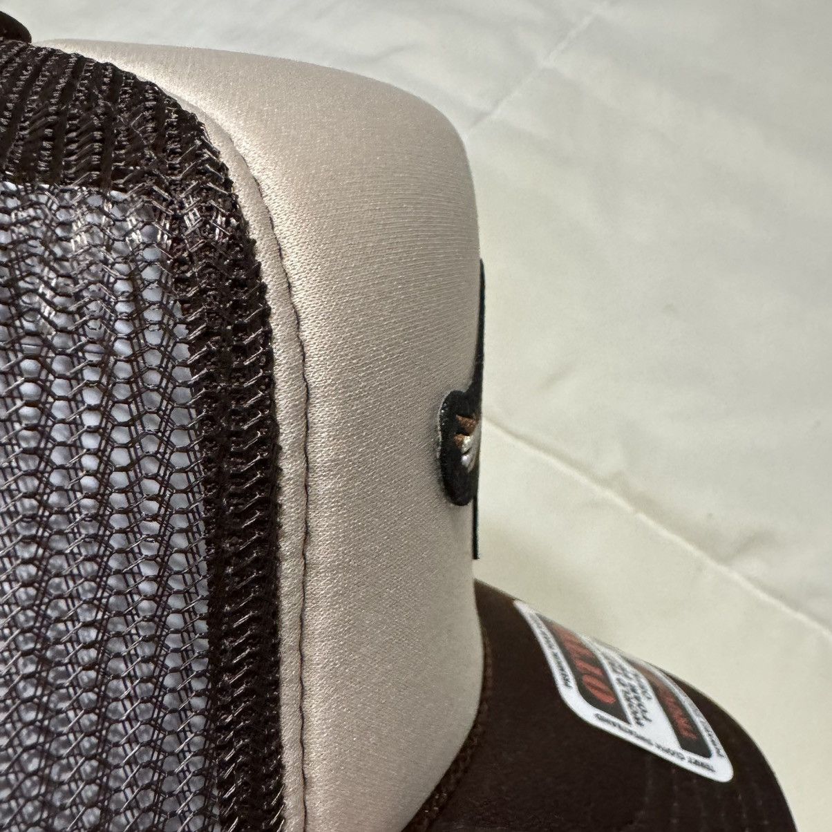 Vintage Brown Tan Harley Davidson Trucker Hat Size ONE SIZE - 6 Thumbnail