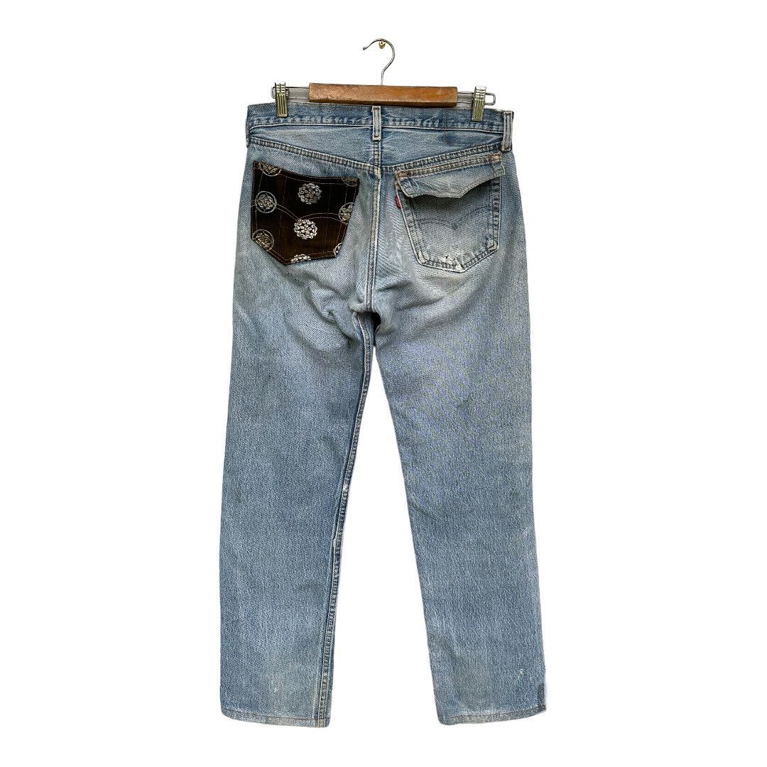 Levi's Vtg Levi’s 501 80s Distressed Rebuild Rip Kurt Cobain Jeans Size US 31 - 3 Thumbnail