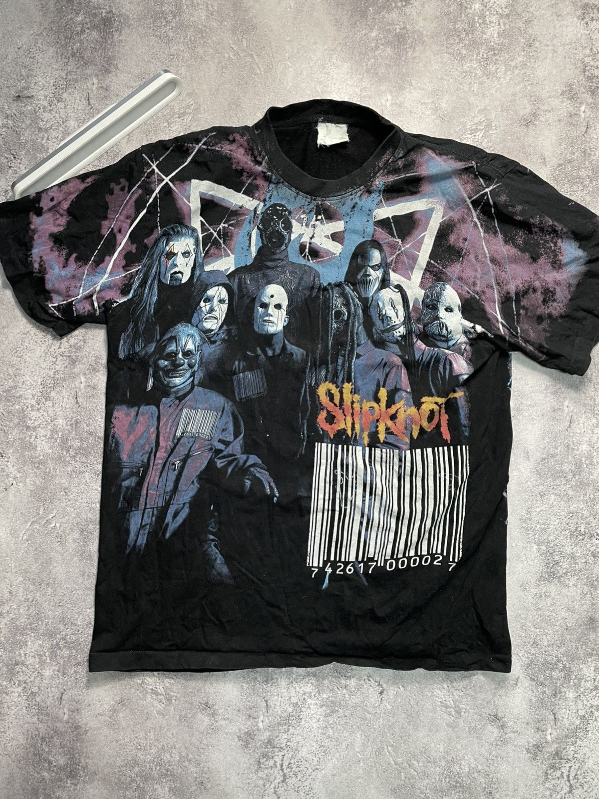 Band Tees Vtg 90s Slipknot Nu Metal People Shit Tour Graphic Tee L Size US XL / EU 56 / 4 - 2 Thumbnail