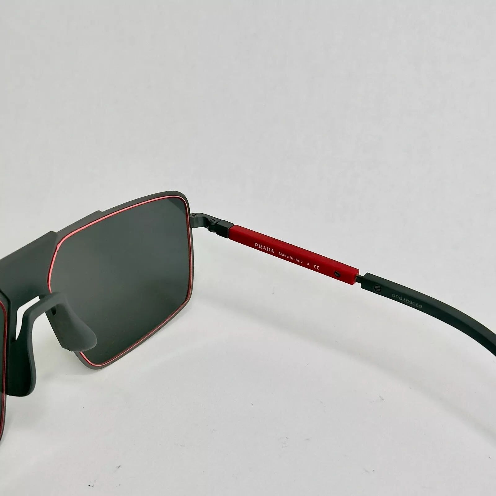 Prada PRADA 52X Linea Rossa Sport Sunglasses Gray Rubber PS52XS Size ONE SIZE - 4 Thumbnail