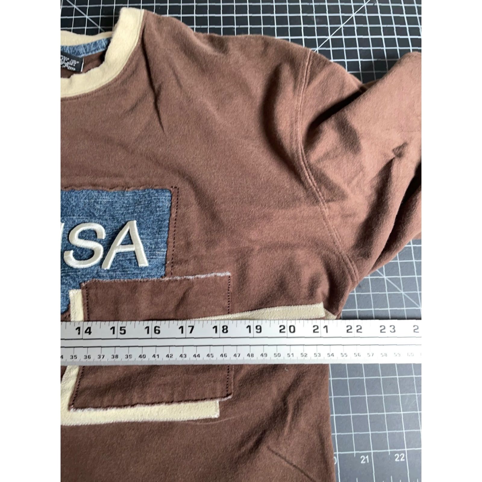 Vintage VINTAGE Paco Jeans T-Shirt 3/4 Sleeve Men Large Brown Embroidered 90s Hipster Retro Cotton Shirt Size US L / EU 52-54 / 3 - 5 Thumbnail