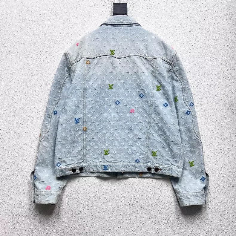Louis Vuitton LOUIS VUITTON Full-print jacquard denim jacket 2504-Nextarr Size US L / EU 52-54 / 3 - 2 Thumbnail