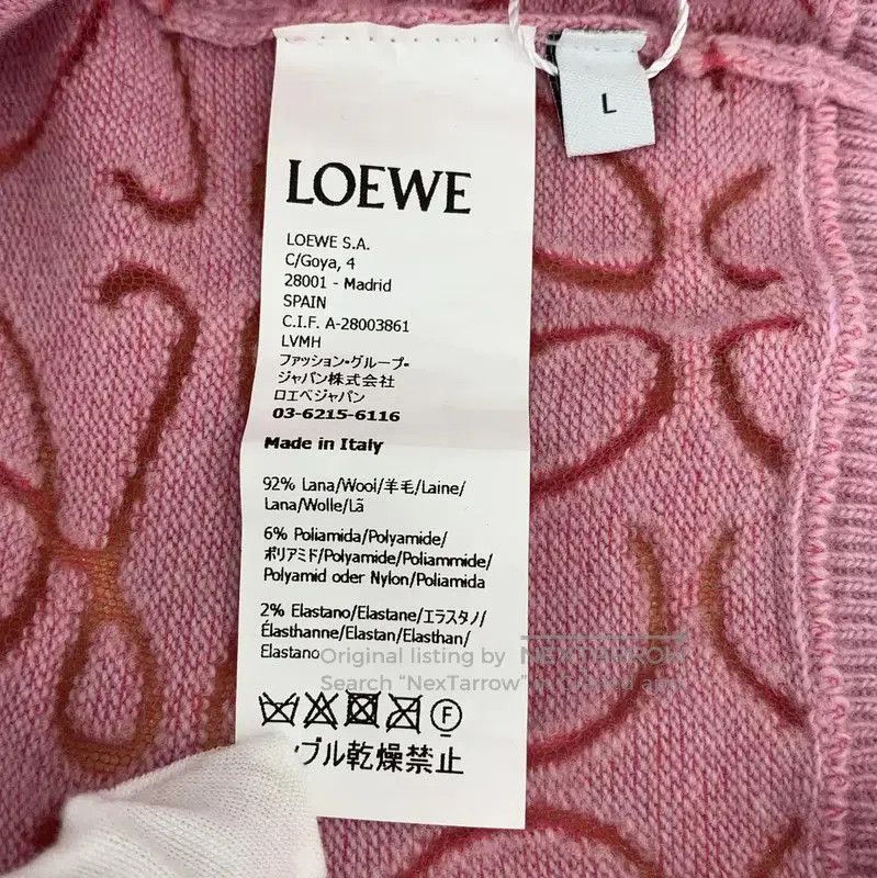 Loewe Loewe Pink Wool Women's Knit Sweater . Size L / US 10 / IT 46 - 6 Thumbnail
