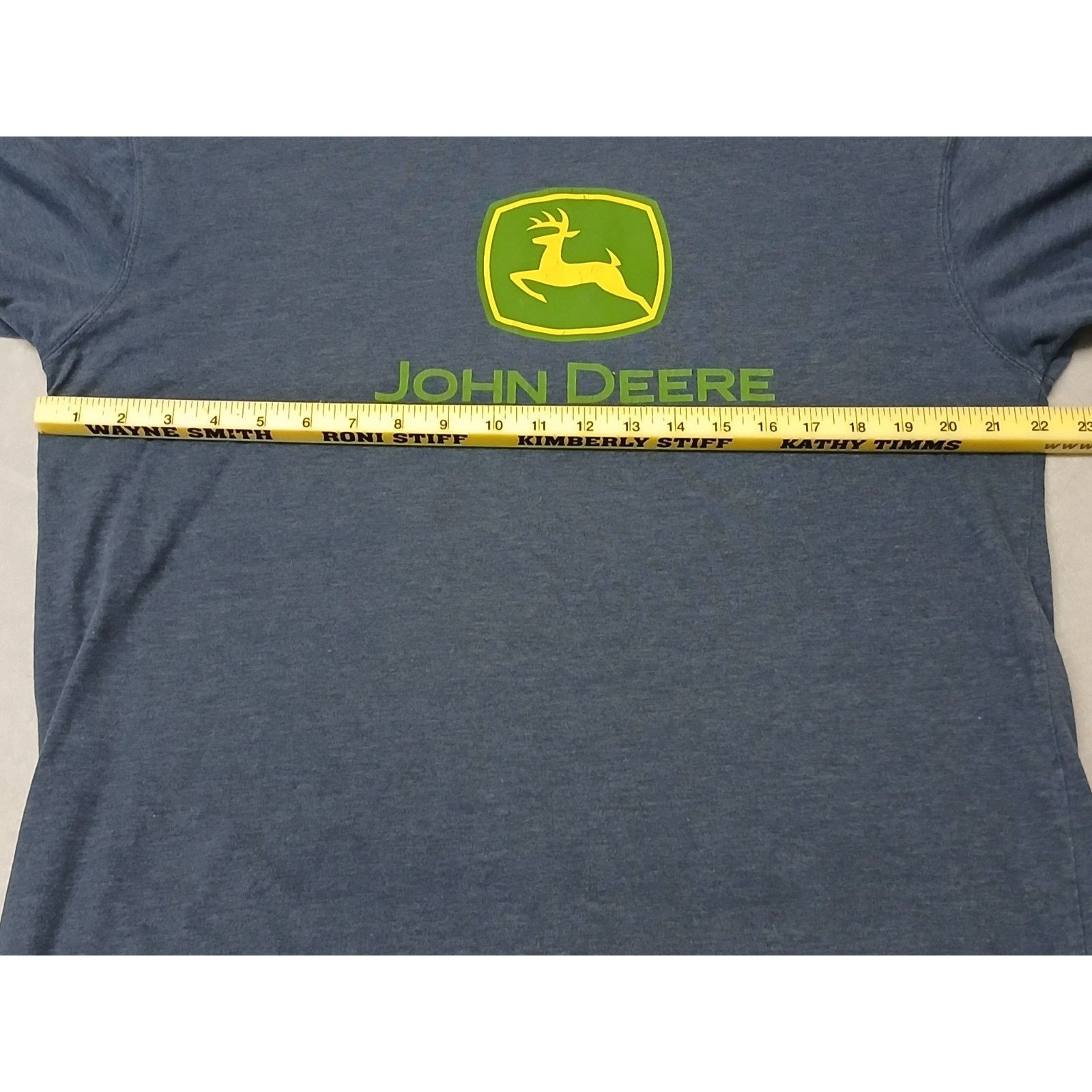 John Deere John Deere (XL) Gray Cotton Short Sleeve T-shirt Size US XL / EU 56 / 4 - 2 Thumbnail