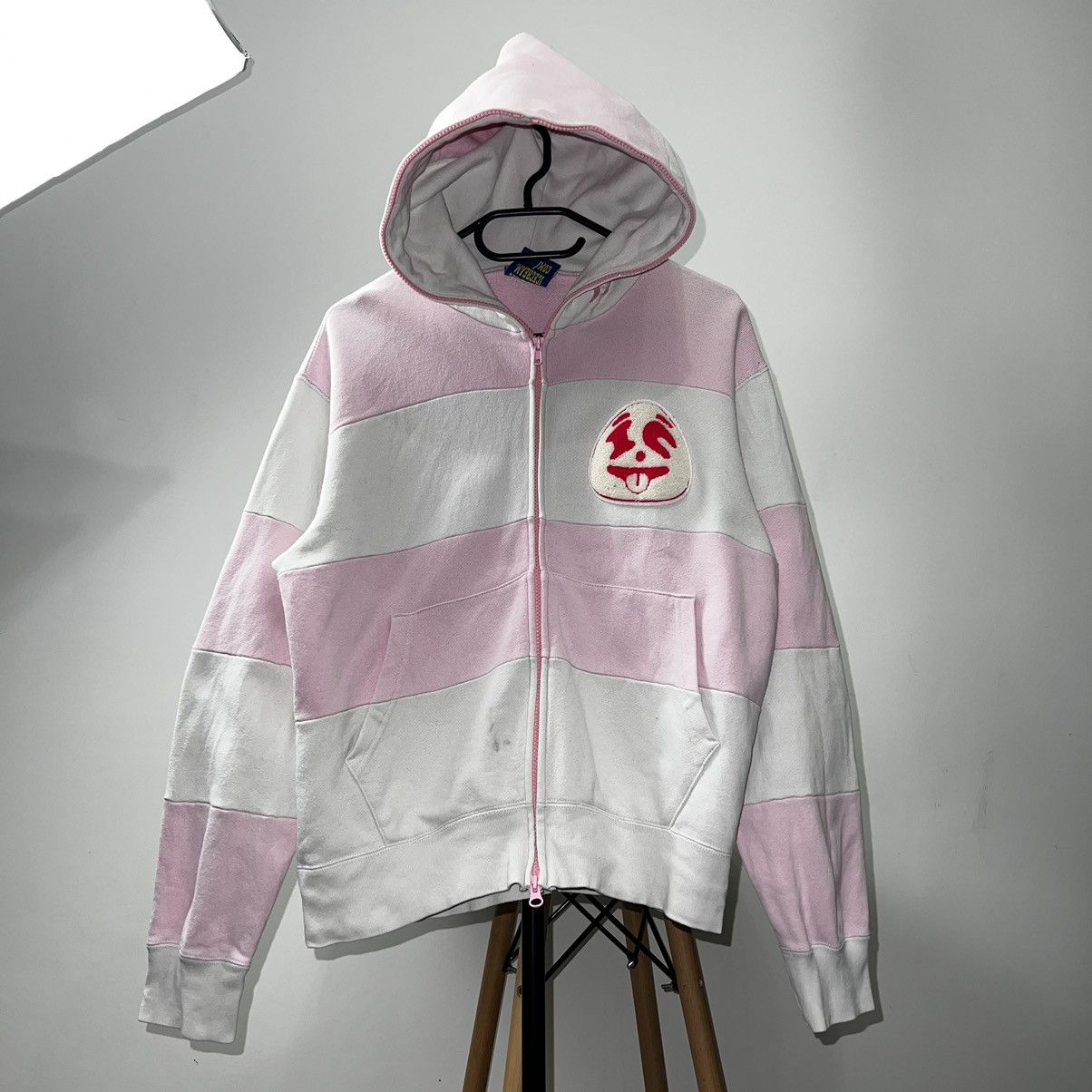 Pre-owned Billionaire Boys Club X Icecream Ice Cream Full Zip Hoodie In Pink