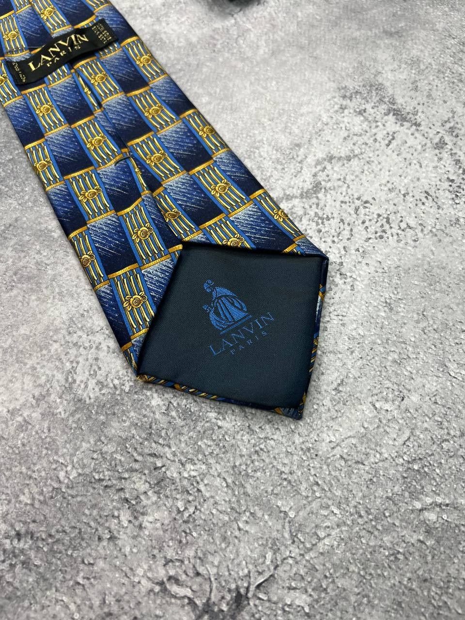 Lanvin Lanvin Paris Luxury Silk Neck Tie Abstract Cravatte 90s Size ONE SIZE - 10 Thumbnail