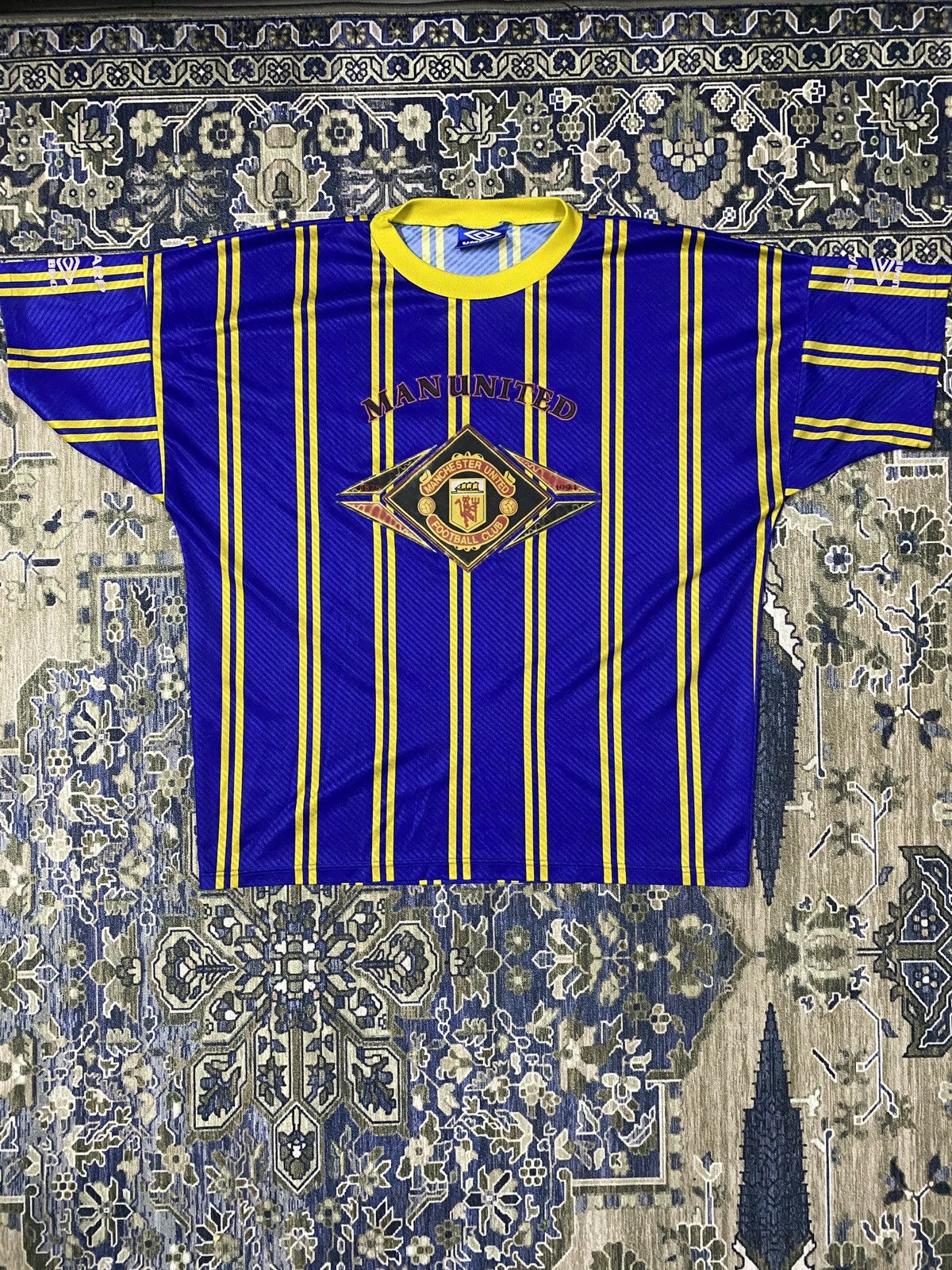 Umbro × Vintage RARE‼️Vintage MANCHESTER UNITED Umbro 93 94 Training Jersey Size US XL / EU 56 / 4 - 1 Thumbnail