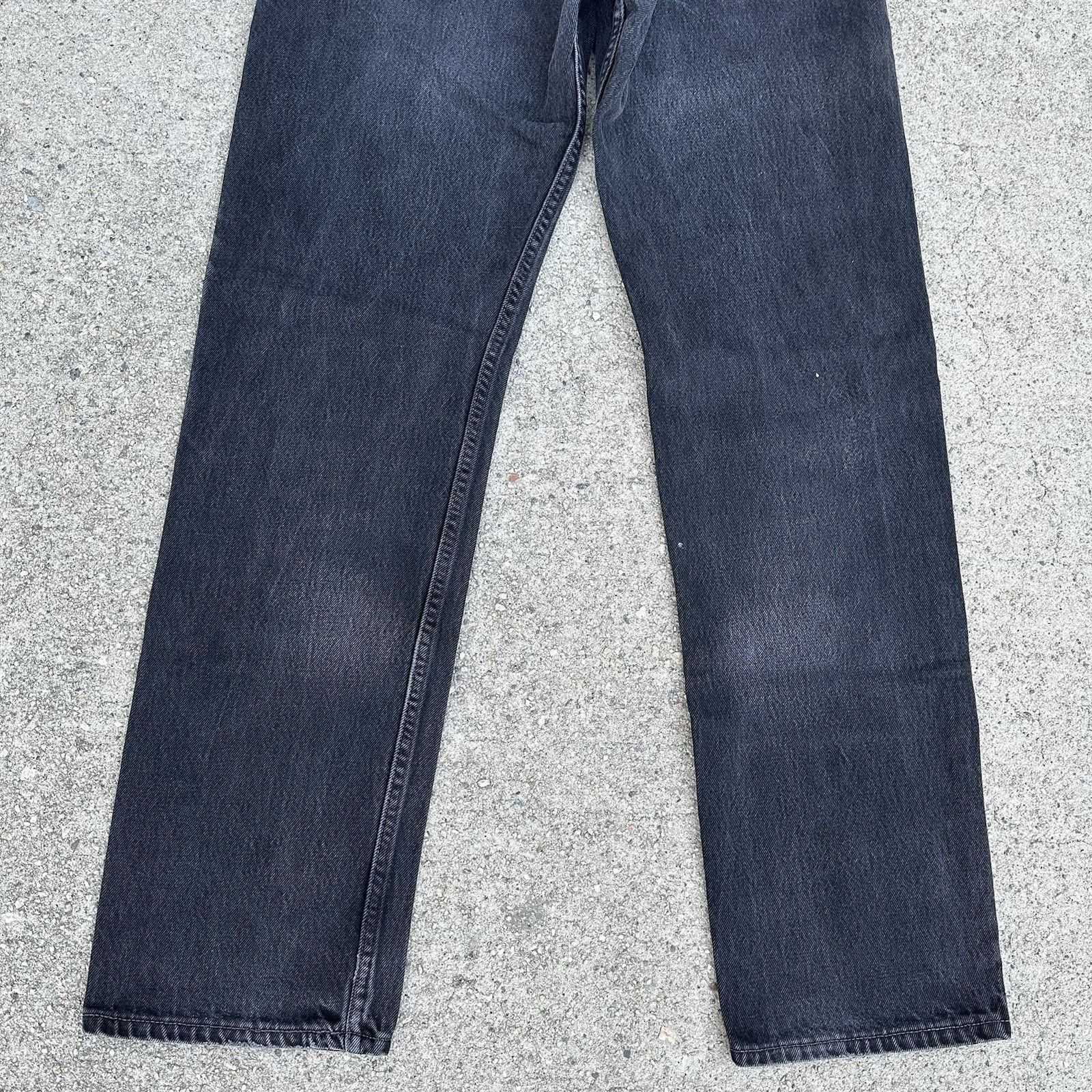 Levi's × Vintage Vintage Levi’s 501 Straight Faded Black Denim Jeans 34x34 Size US 34 / EU 50 - 6 Thumbnail