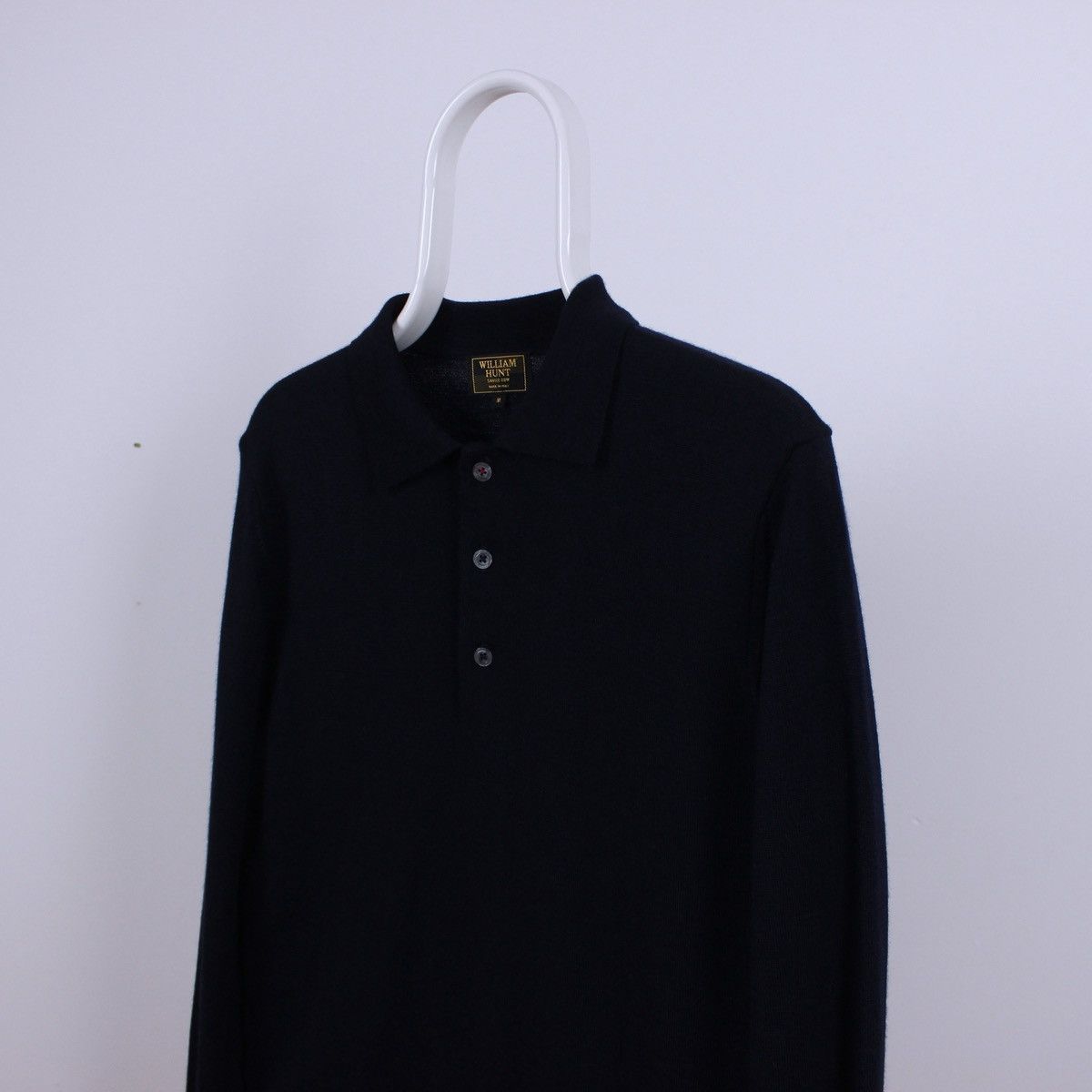 William Hunt William Hunt Long Sleeve Polo Wool Jumper Size US M / EU 48-50 / 2 - 1 Thumbnail