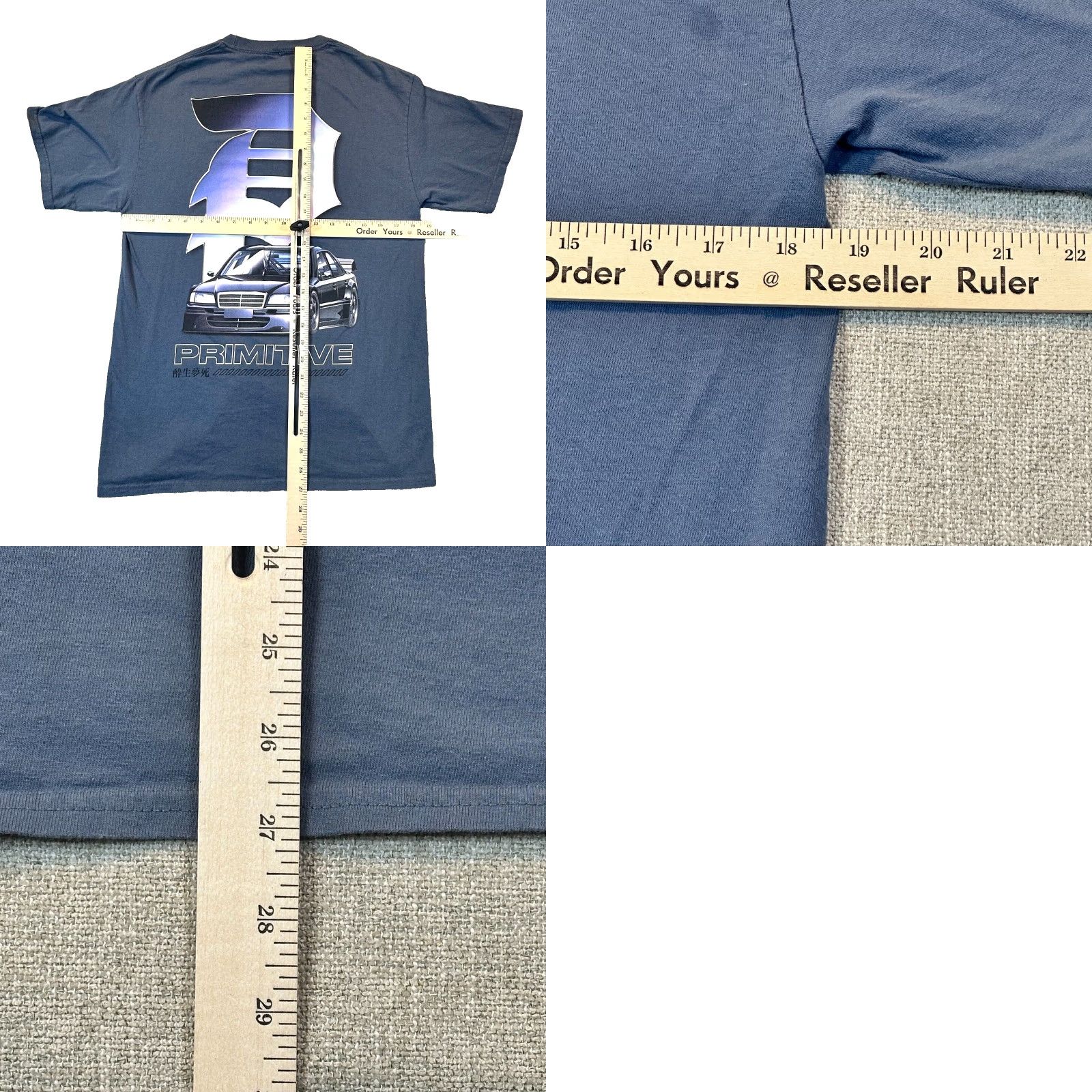 Primitive Primitive Skateboarding T-Shirt Mens Medium Mercedes 190E Graphic Print Multicolor Crew Neck Short Sleeve Skater Streetwear 90s Style (Merc) Size US M / EU 48-50 / 2 - 8 Thumbnail
