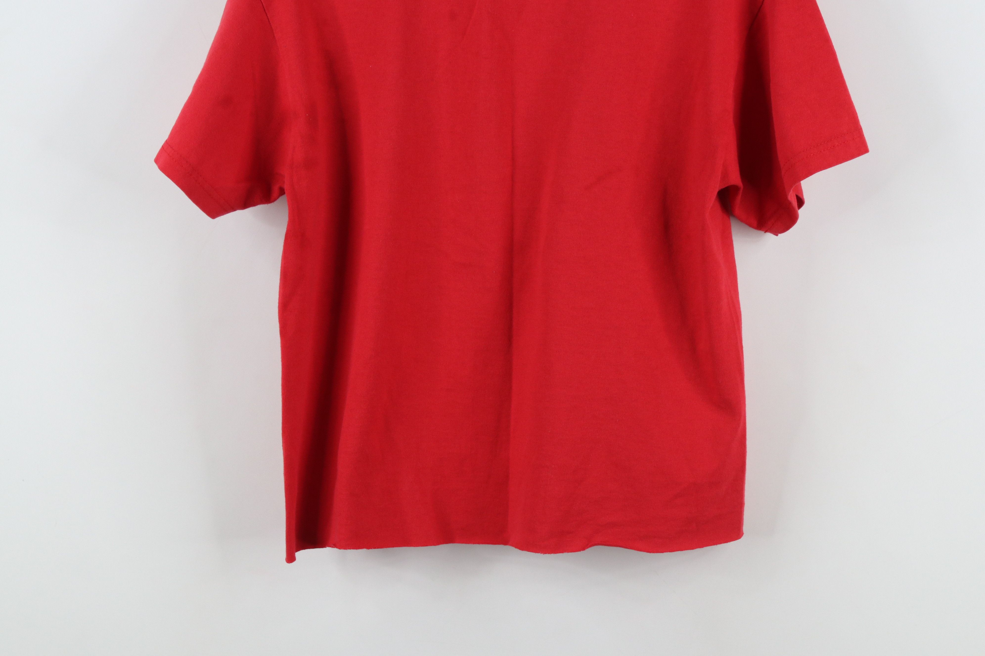 Vintage Vintage 90s Spell Out Annie Musical Play Cropped T-Shirt Red Size S / US 4 / IT 40 - 14 Thumbnail