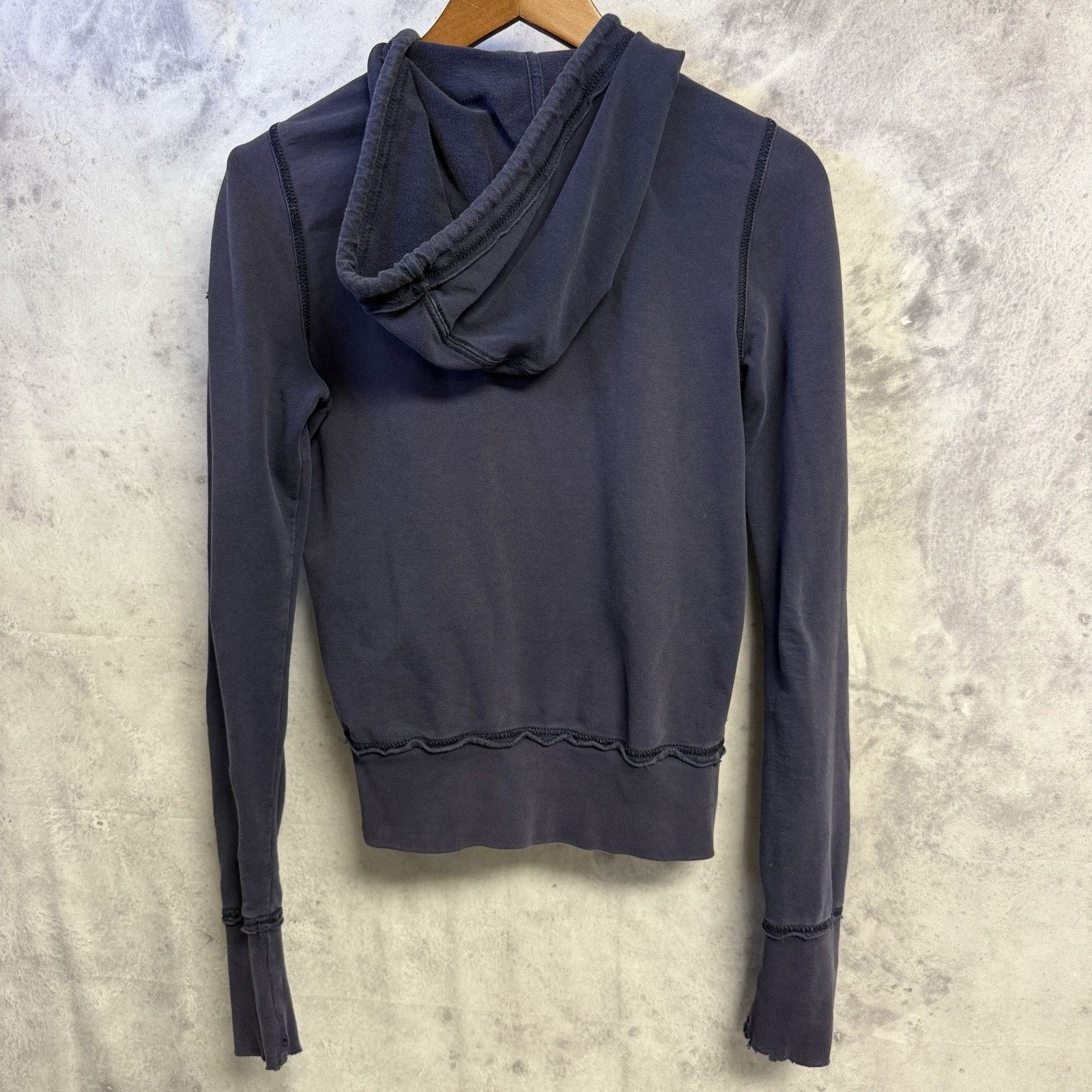Ralph Lauren Polo Jeans Company Hoodie Womens XS 17x22.5 Blue Flag Embroi Size XS / US 0-2 / IT 36-38 - 2 Thumbnail