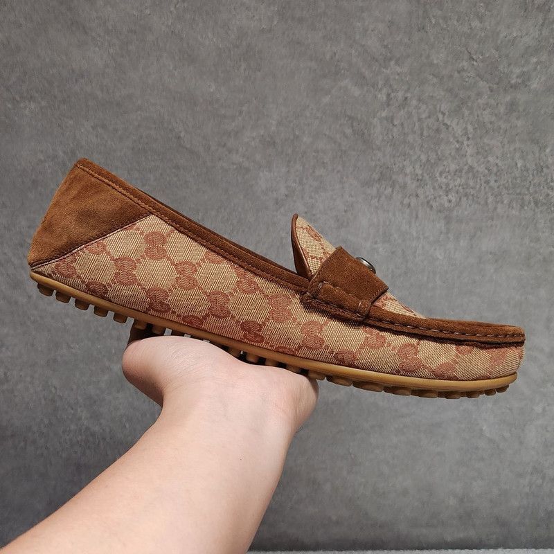 Gucci Gucci Printed Round Toe Casual Slip-On Shoes - Size US 11 / EU 44 - 1 Thumbnail